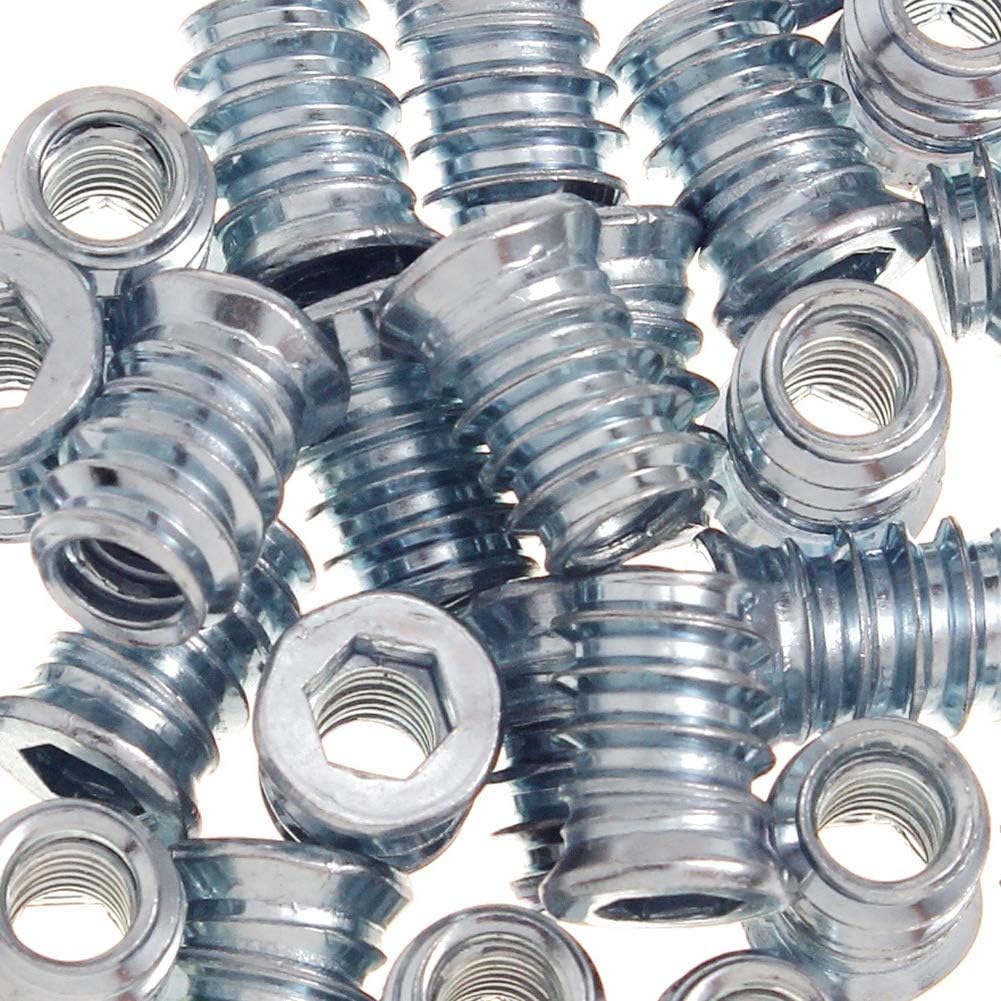 40-Pack of Sprite Science Hex Drive Threaded Inserts for Wood - 1/4-20 Size