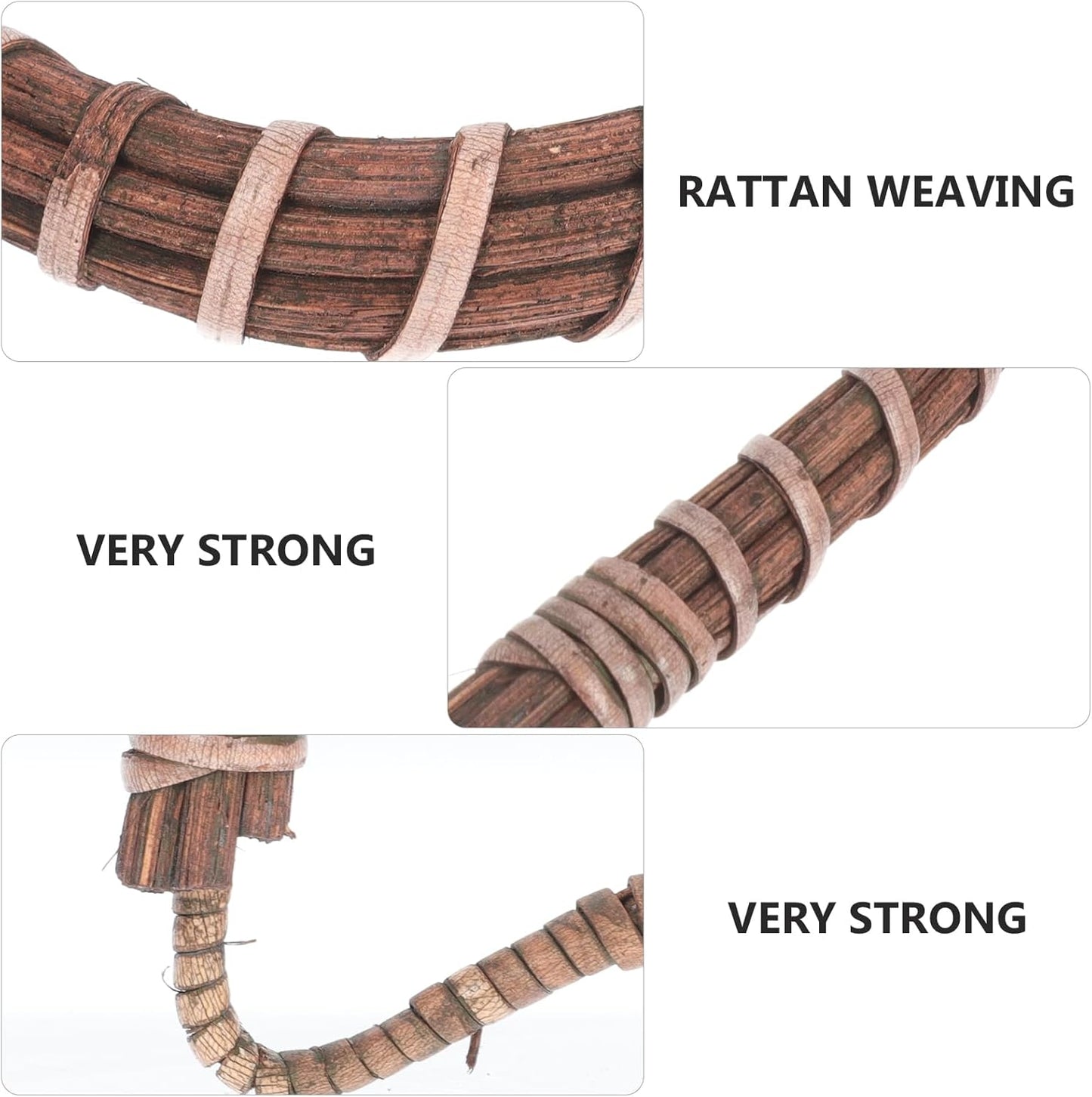 4pcs Cabilock Rattan Teapot Handle - Replacement for Ceramic & Pottery Tea Pots & Unique Purses