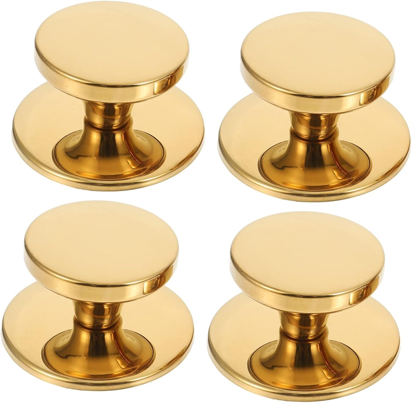 4Pcs Heat Resistant Stainless Steel Pot Cover Handles for Easy Pan Lid Handling