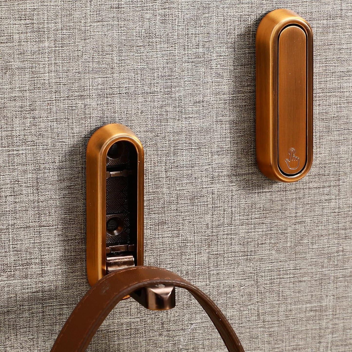 4pcs PartyKindom Foldable Wall Hooks - Retractable Coat Hook for Hanging Towels, Keys, Bags, Jackets - Includes Mounting Hardware