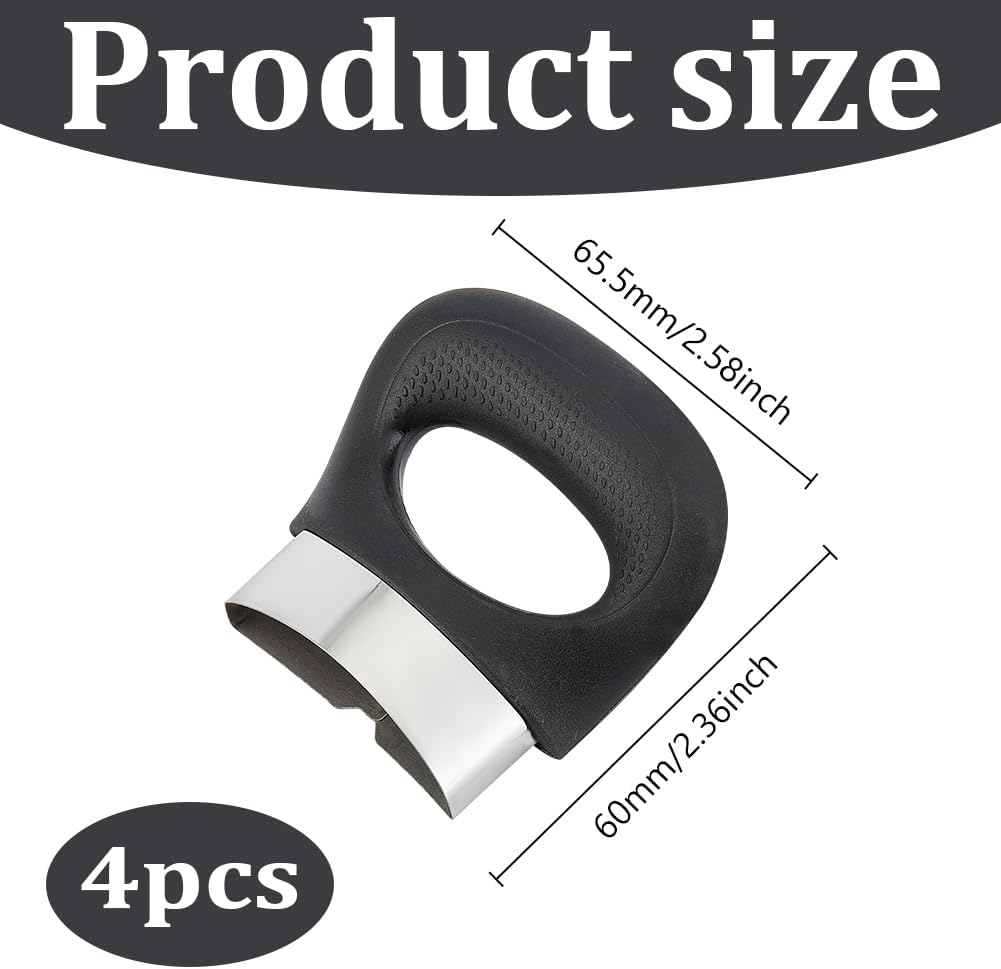 4pcs Pressure Cooker Handle Replacement Set - Anti-Scalding Pot Side Handles for Metal Pressure Pans