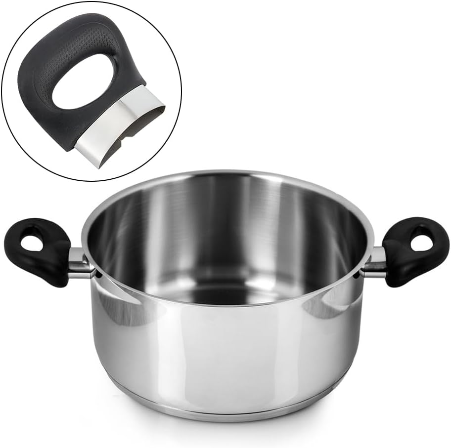 4pcs Pressure Cooker Handle Replacement Set - Anti-Scalding Pot Side Handles for Metal Pressure Pans
