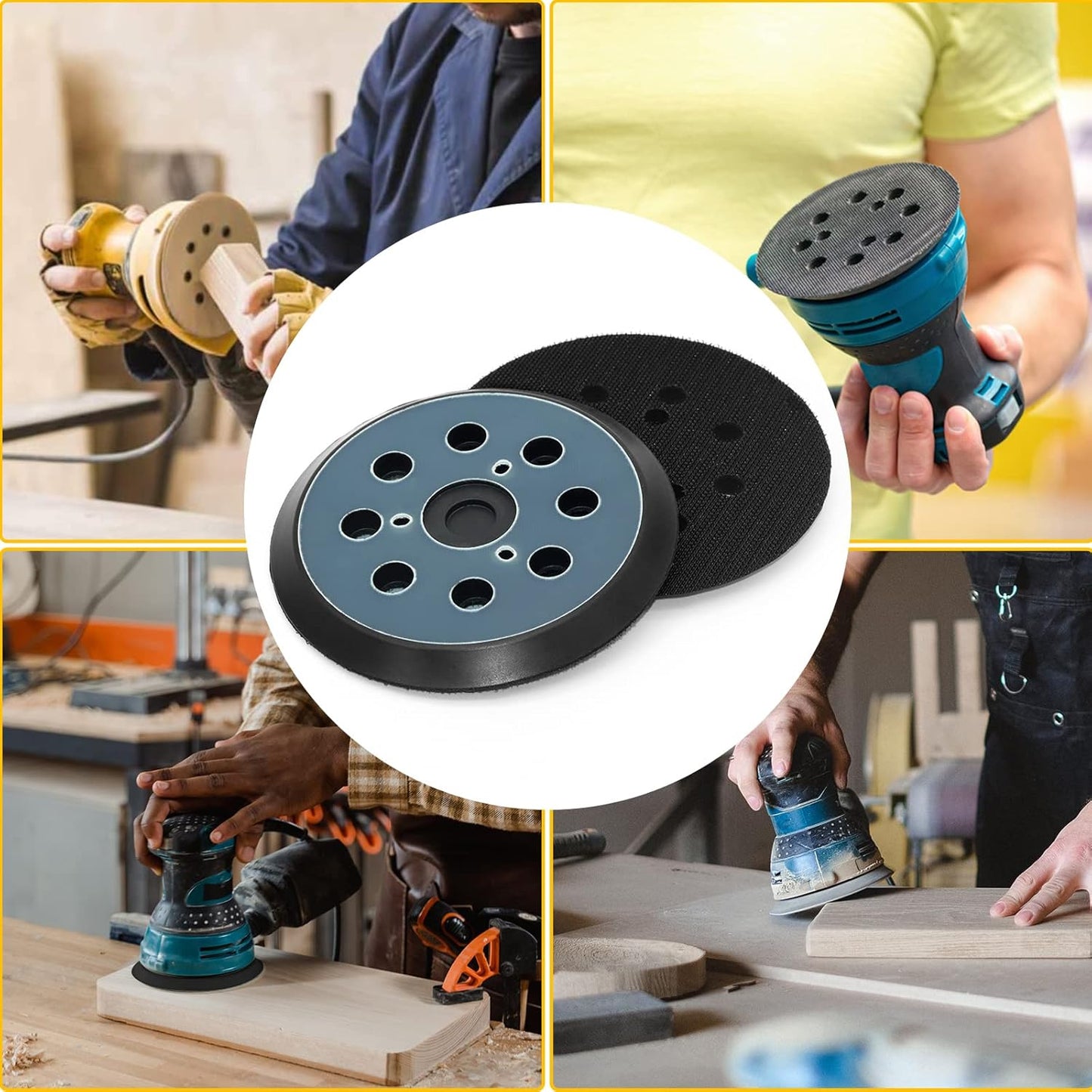 5 Inch Donanim D26451 Palm Sander Backing Pad Replacement for DeWalt D26453 Orbital Sander