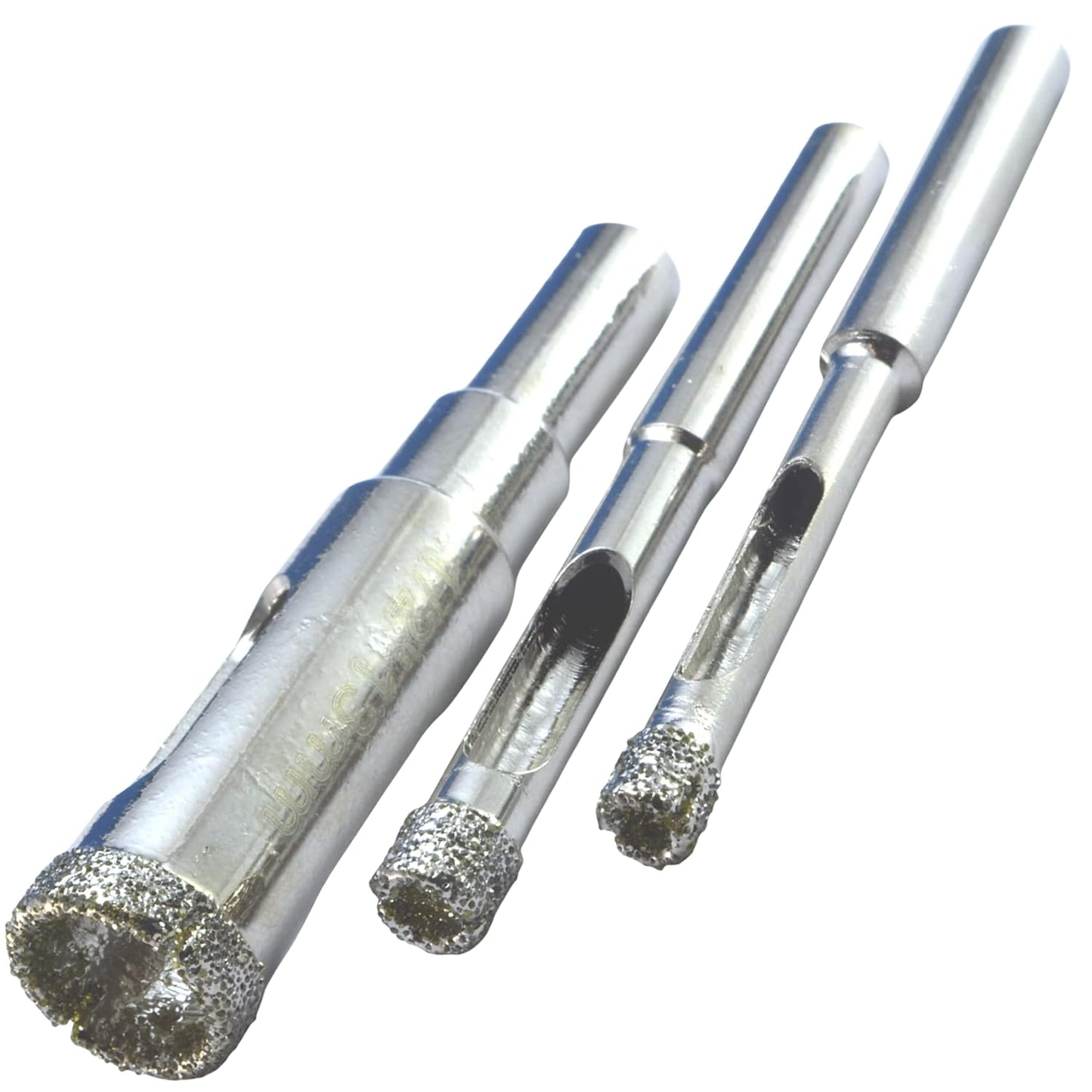 5-Pack Diamond Tile Drill Bit Kit for Glass & Porcelain - Includes 3/16", 1/4", 1/2" Bits for Ceramic, Granite, and Bottles