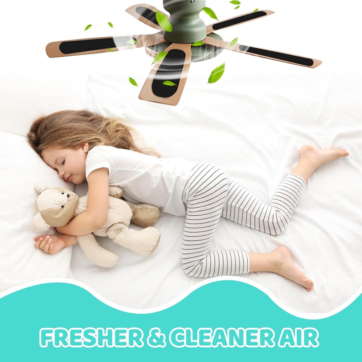 5 Pack GZJoSum Ceiling Fan Filters with Activated Carbon for Odor Elimination & Purification of Common Household Contaminants