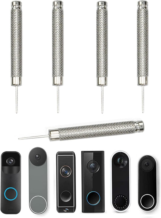 5 Pack TEKCAM Doorbell Key Replacement Compatible with Blink, Nest, Arlo, Eufy Video Doorbells - Removal Tool Pin