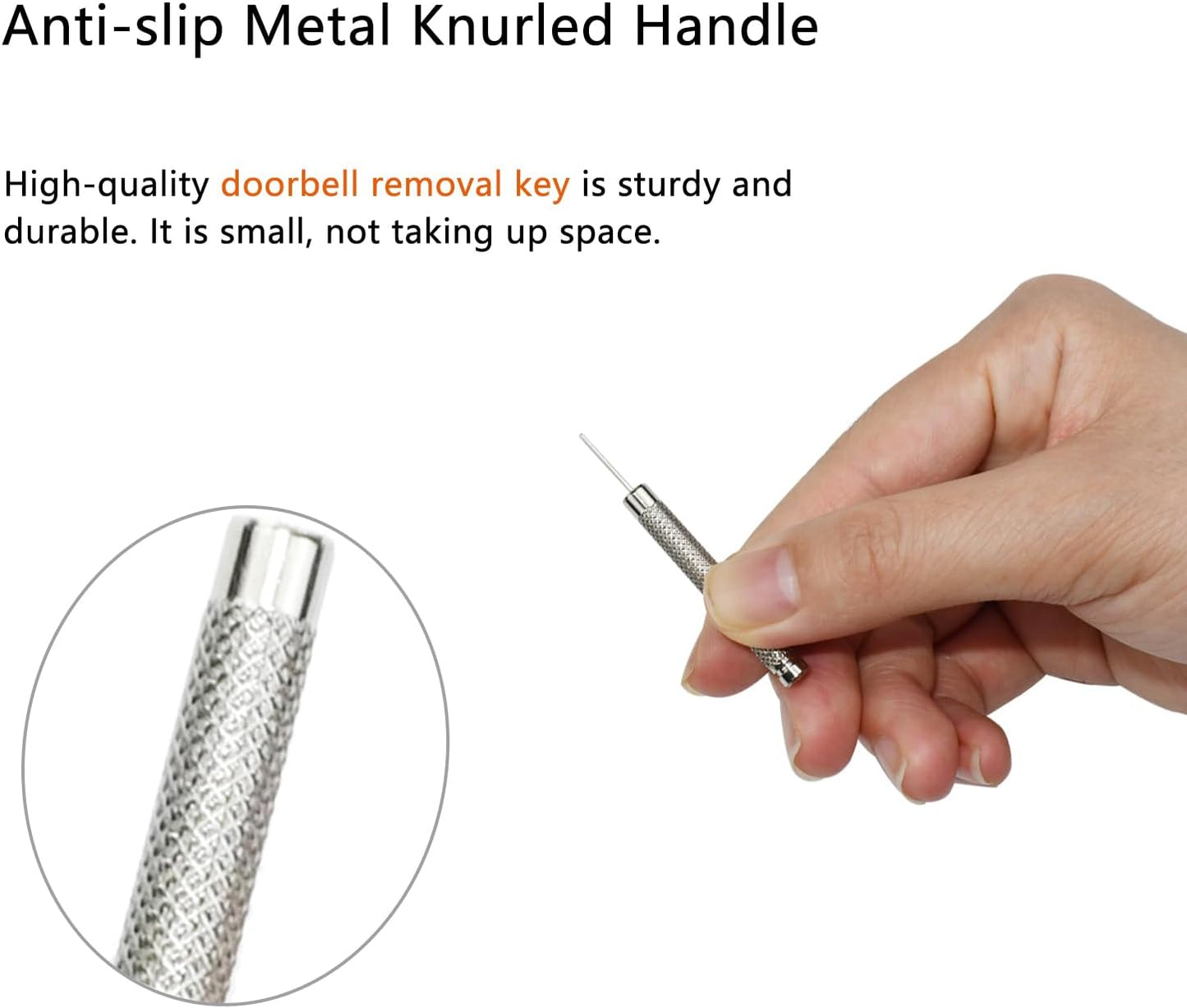 5 Pack TEKCAM Doorbell Key Replacement Compatible with Blink, Nest, Arlo, Eufy Video Doorbells - Removal Tool Pin