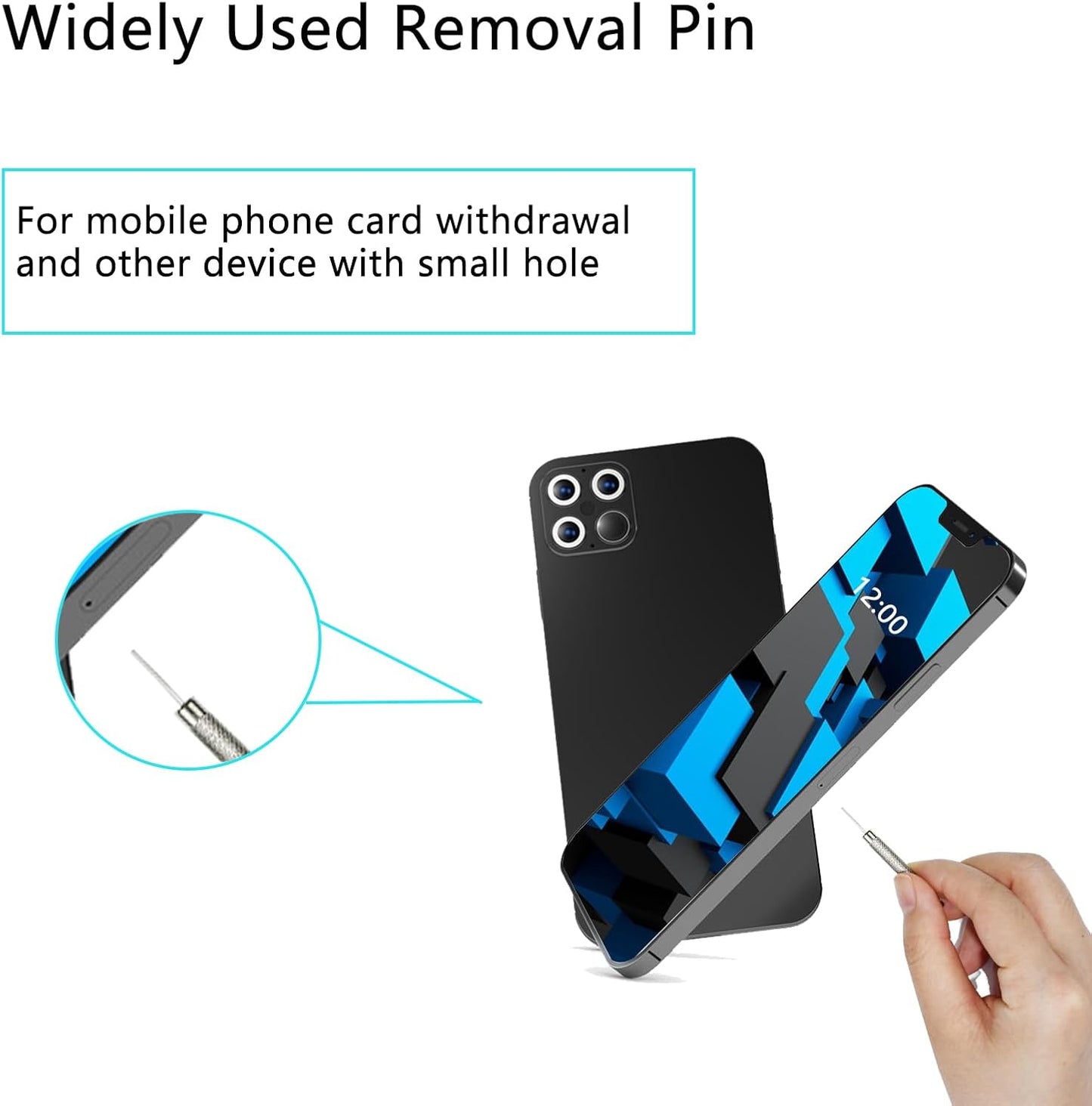5 Pack TEKCAM Doorbell Key Replacement Compatible with Blink, Nest, Arlo, Eufy Video Doorbells - Removal Tool Pin