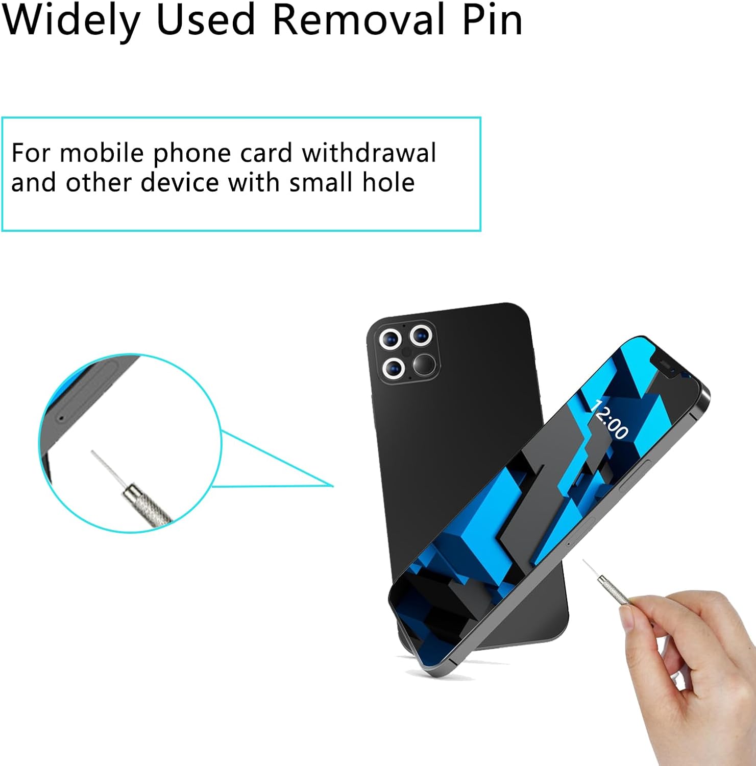 5 Pack TEKCAM Doorbell Key Replacement Compatible with Blink, Nest, Arlo, Eufy Video Doorbells - Removal Tool Pin