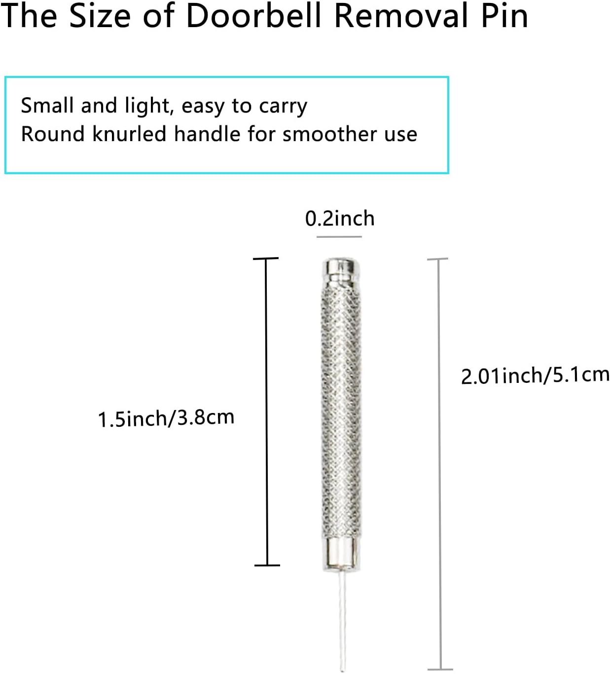 5 Pack TEKCAM Doorbell Key Replacement Compatible with Blink, Nest, Arlo, Eufy Video Doorbells - Removal Tool Pin