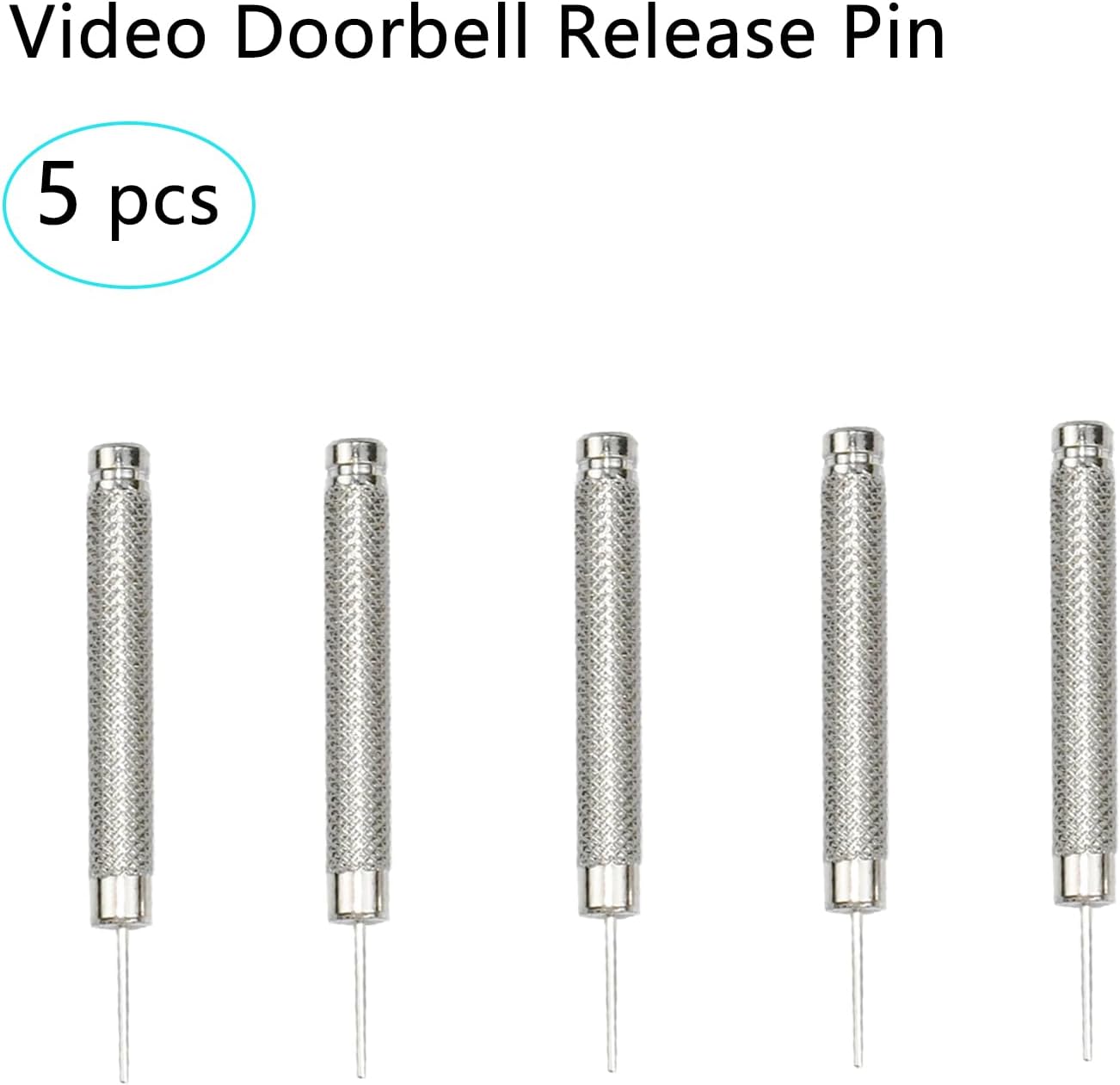 5 Pack TEKCAM Doorbell Key Replacement Compatible with Blink, Nest, Arlo, Eufy Video Doorbells - Removal Tool Pin