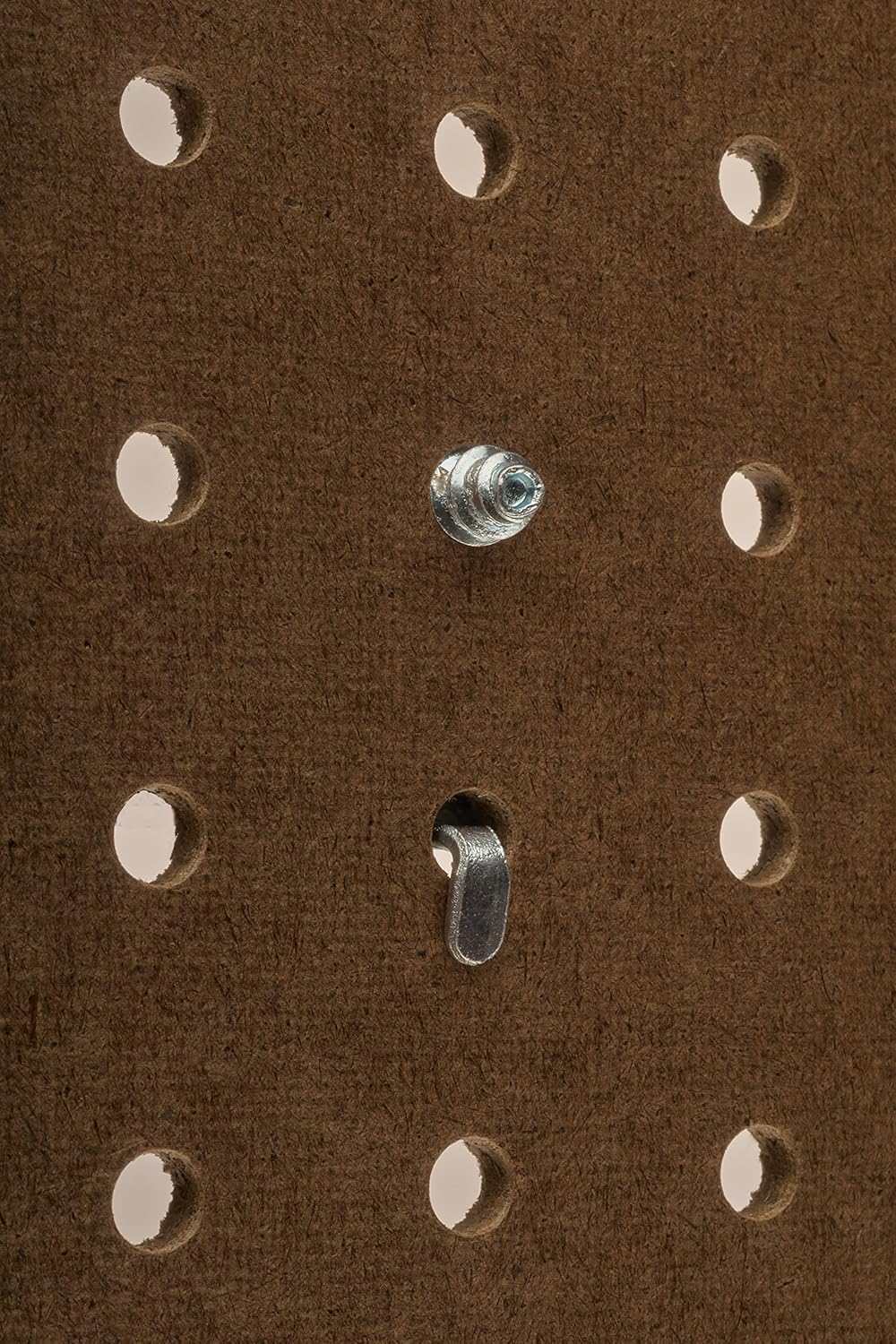 5-Pack Triton Products 76325 DuraHook Double Mount U-Shape Pegboard Hooks, Zinc Plated Steel, 2-7/8" L, 1-3/4" I.D. - Compatible with DuraBoard, 1/8" and 1/4" Pegboard