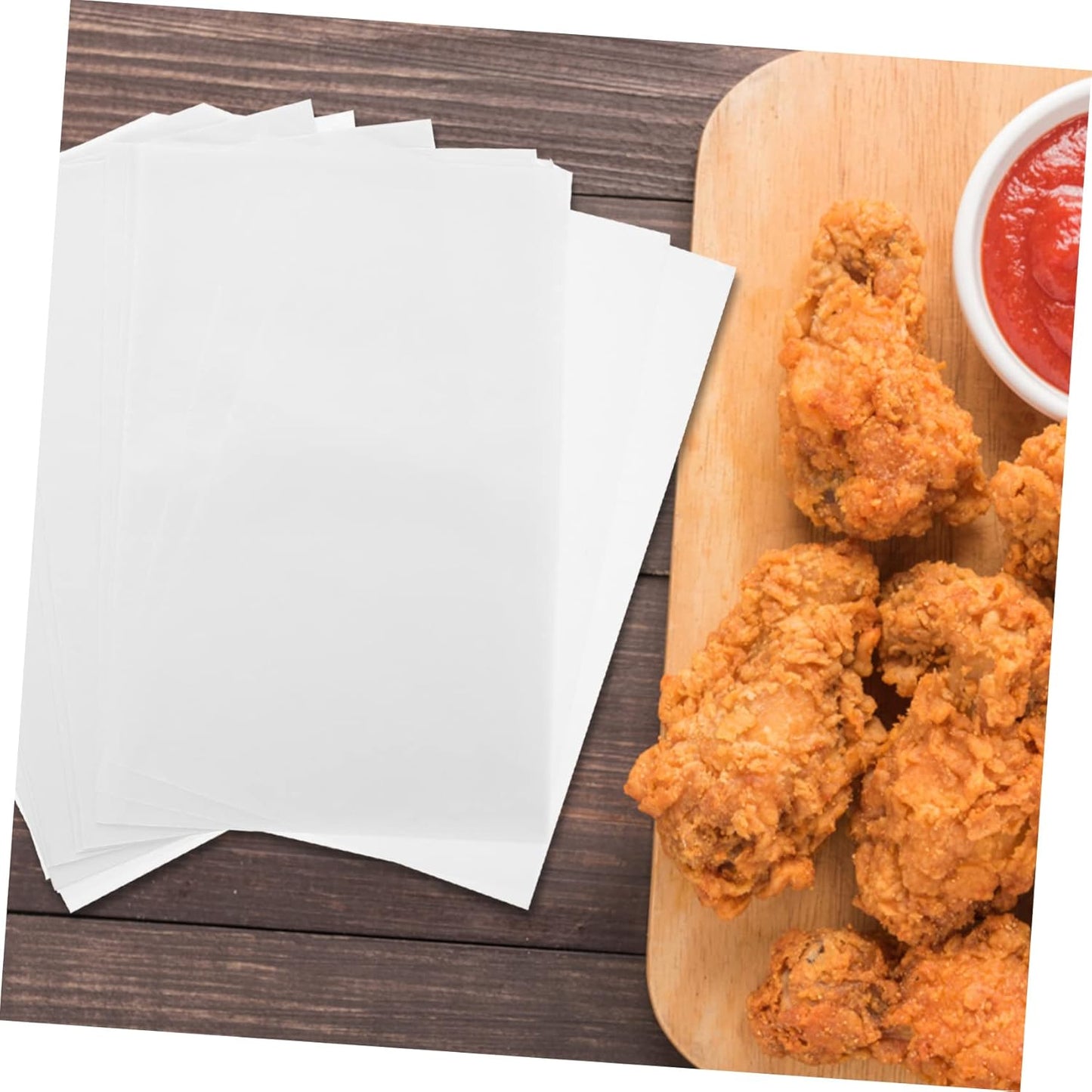 500pcs Parchment Paper Liners for Air Fryers, Steamer, Toaster Oven - Nonstick, Precut, Ninja Air Fryer Compatible