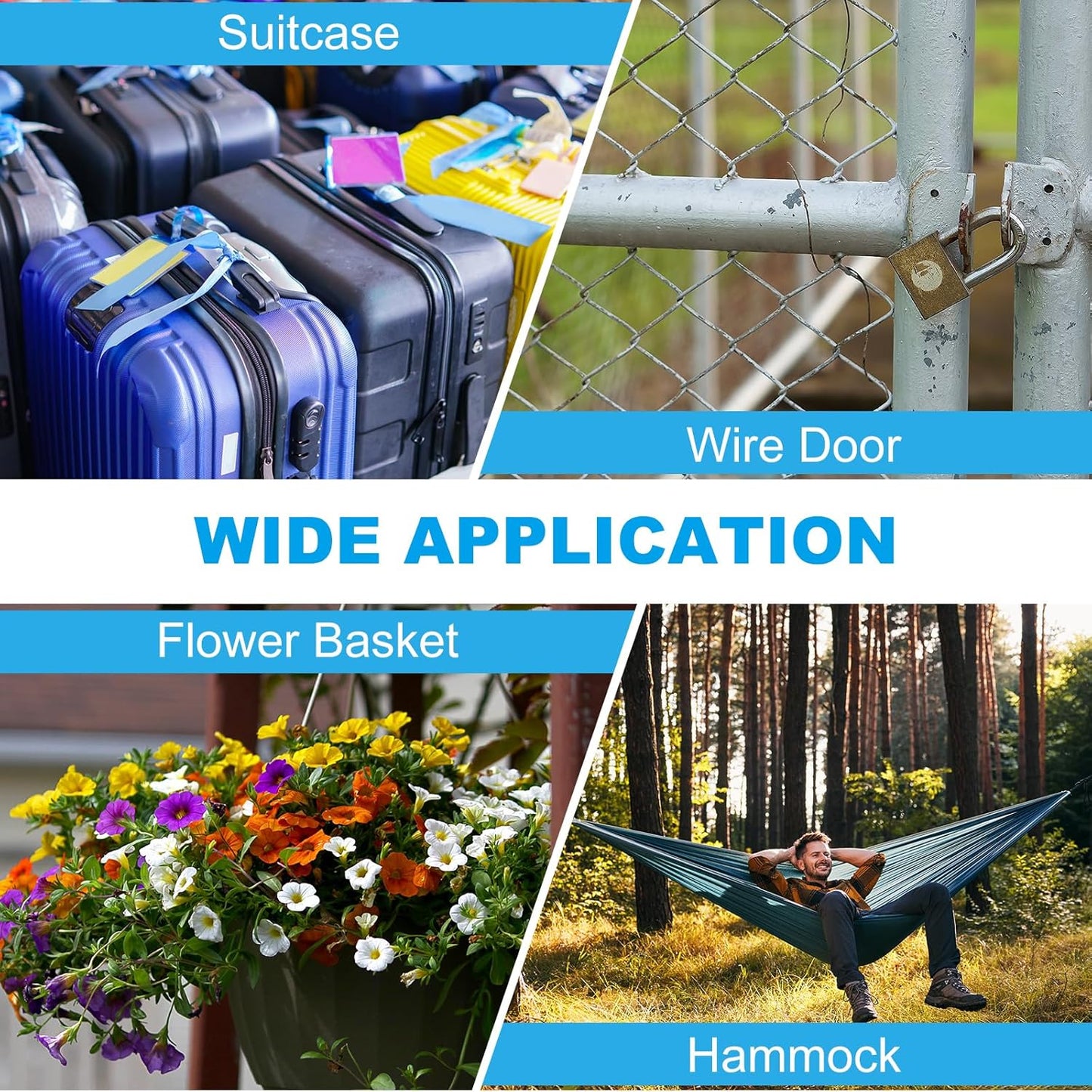 5ft Flexible Vinyl Coated Stainless Steel Cable with Loops for Outdoor Stage Lighting - Red