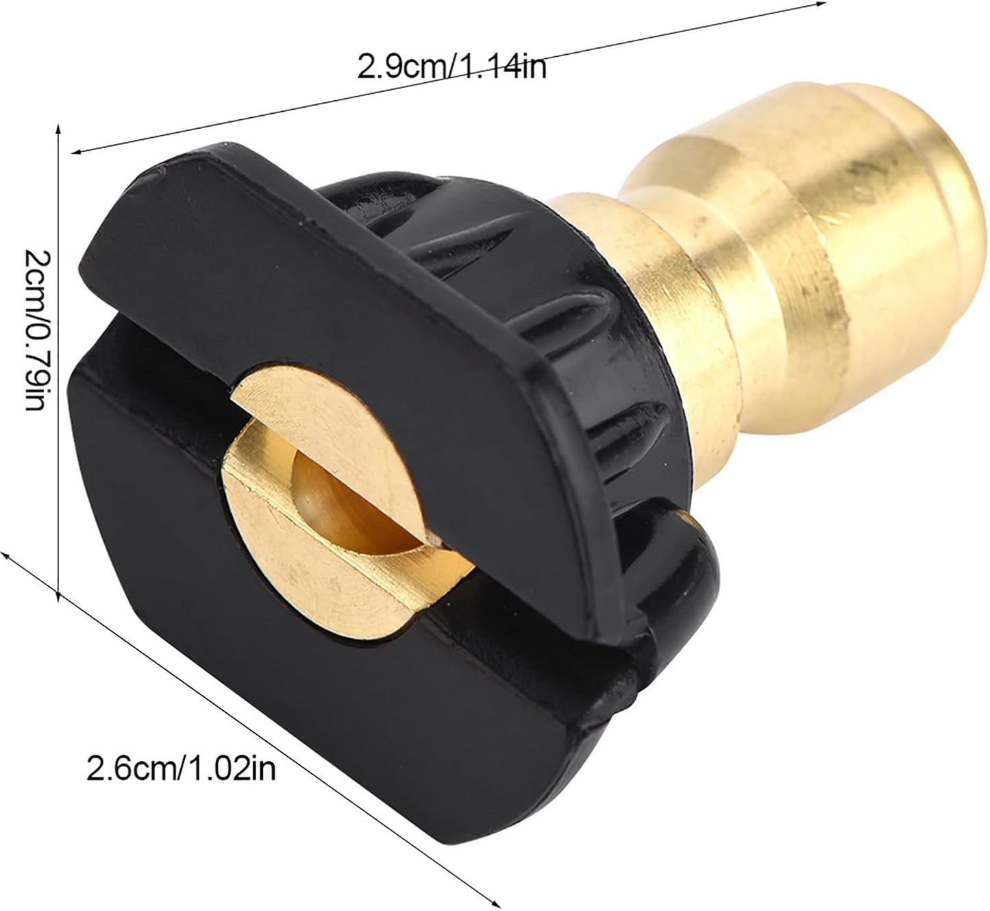 5pcs 4000 PSI Pressure Washer Spray Nozzles Set with Variety Degrees for Quick Connect - HAOHIZE
