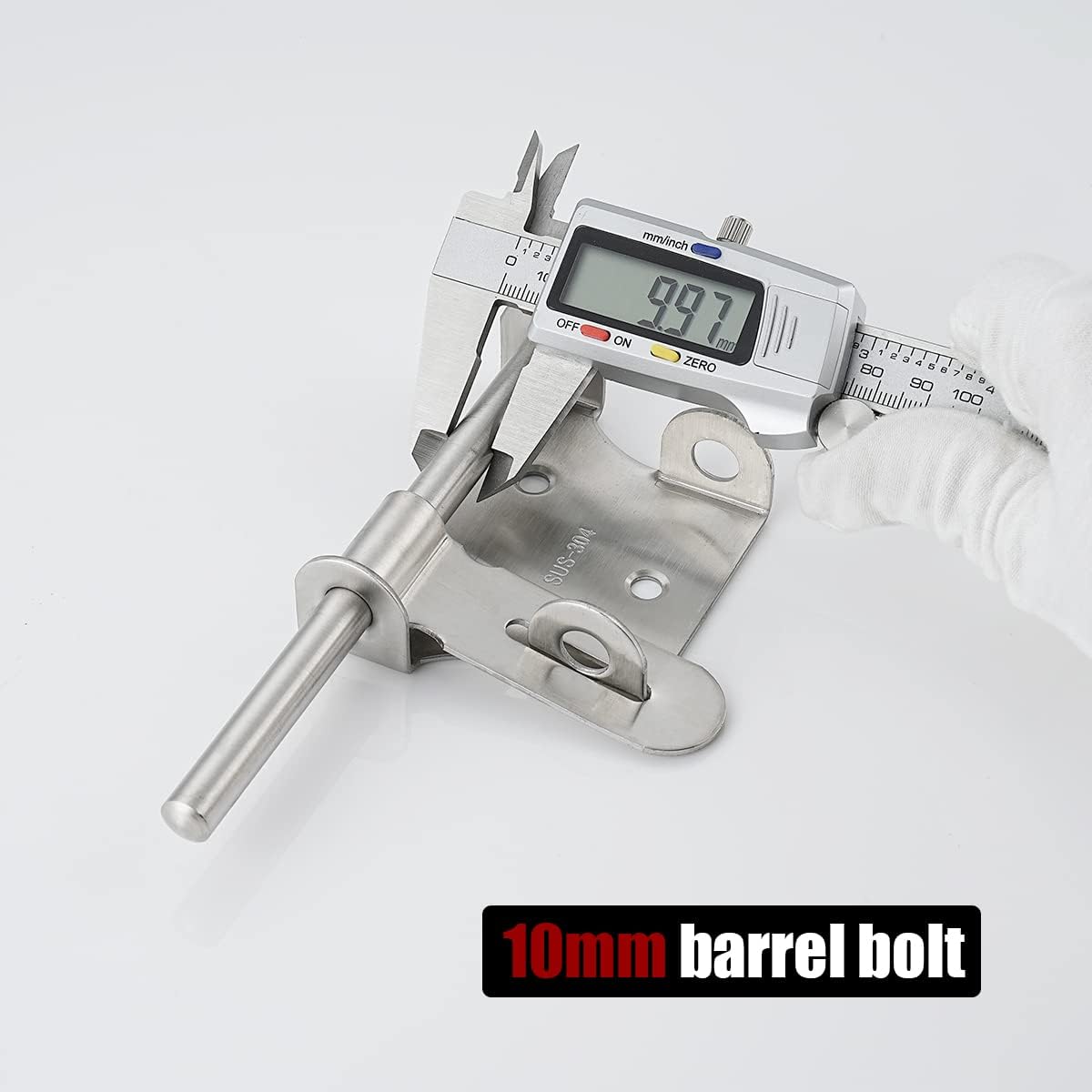 6 Inch Thickening Stainless Steel Sliding Bolt Gate Latch with Padlock Hole - Brushed Finish - WildKart