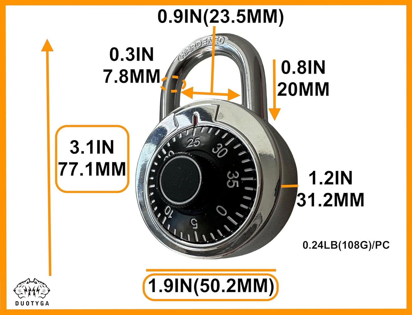 60 Pack of DuoTyga Black Digital Combination Locker Locks for Toolbox, School, Gym, Employee, and Case