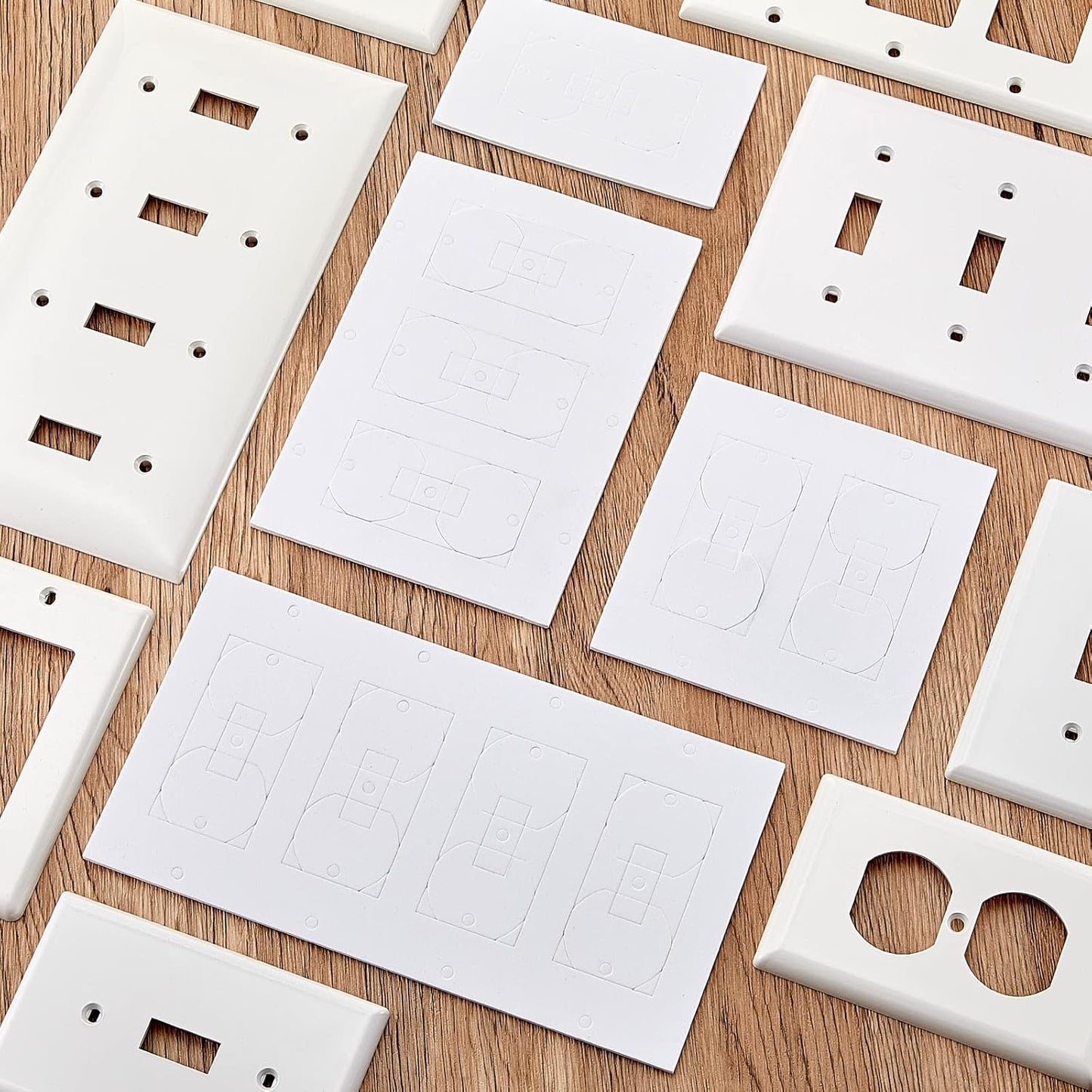 74-Pack Wall Plate Insulation Gaskets for Electrical Switch Covers - Insulating Weatherproof Pads without Adhesive Foam - Draft Sealers for Outlet Insulation