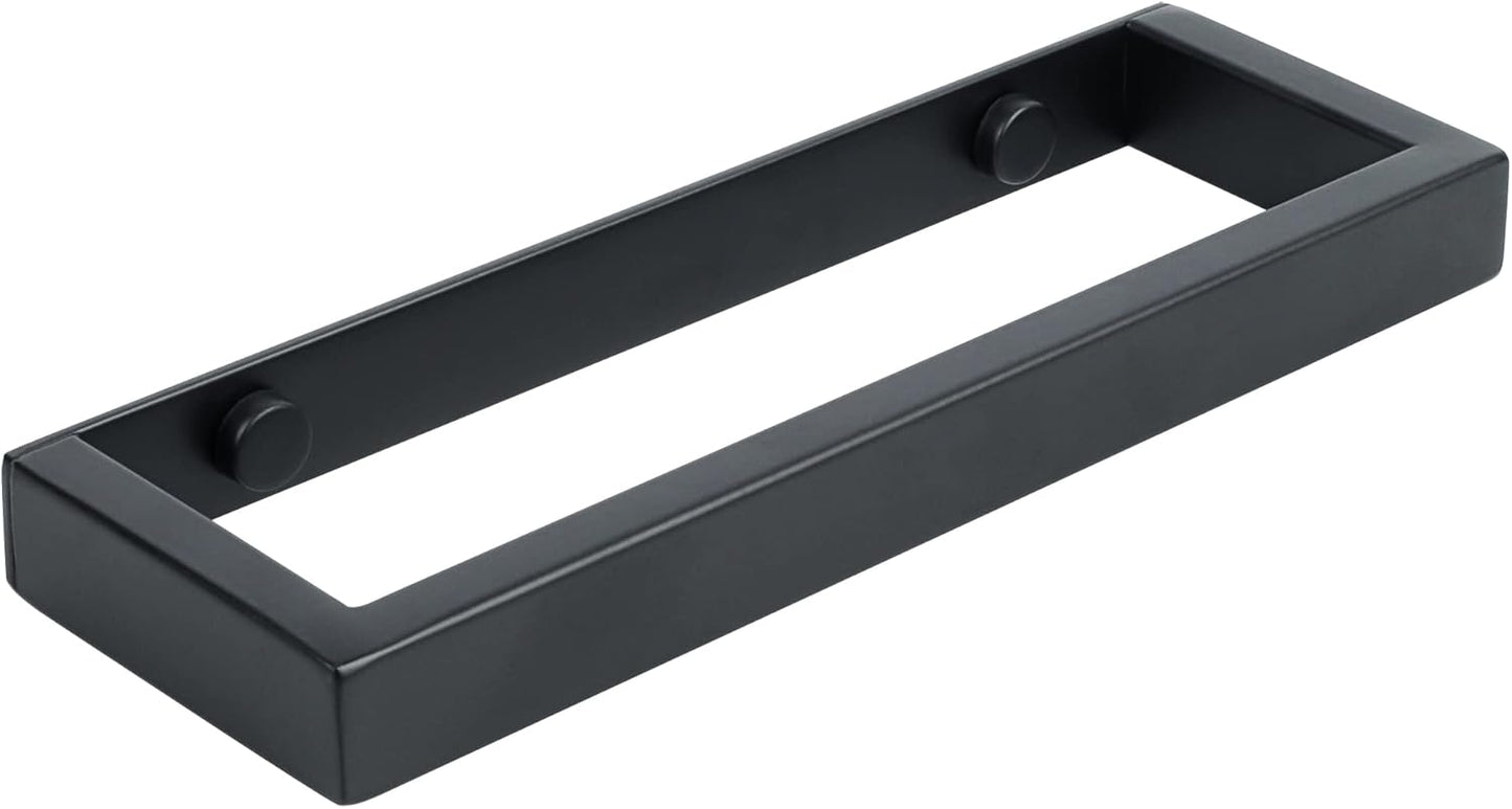 8-Inch Matte Black Stainless Steel Towel Bar for Bathroom Wall Mount - Alise GJF020-B