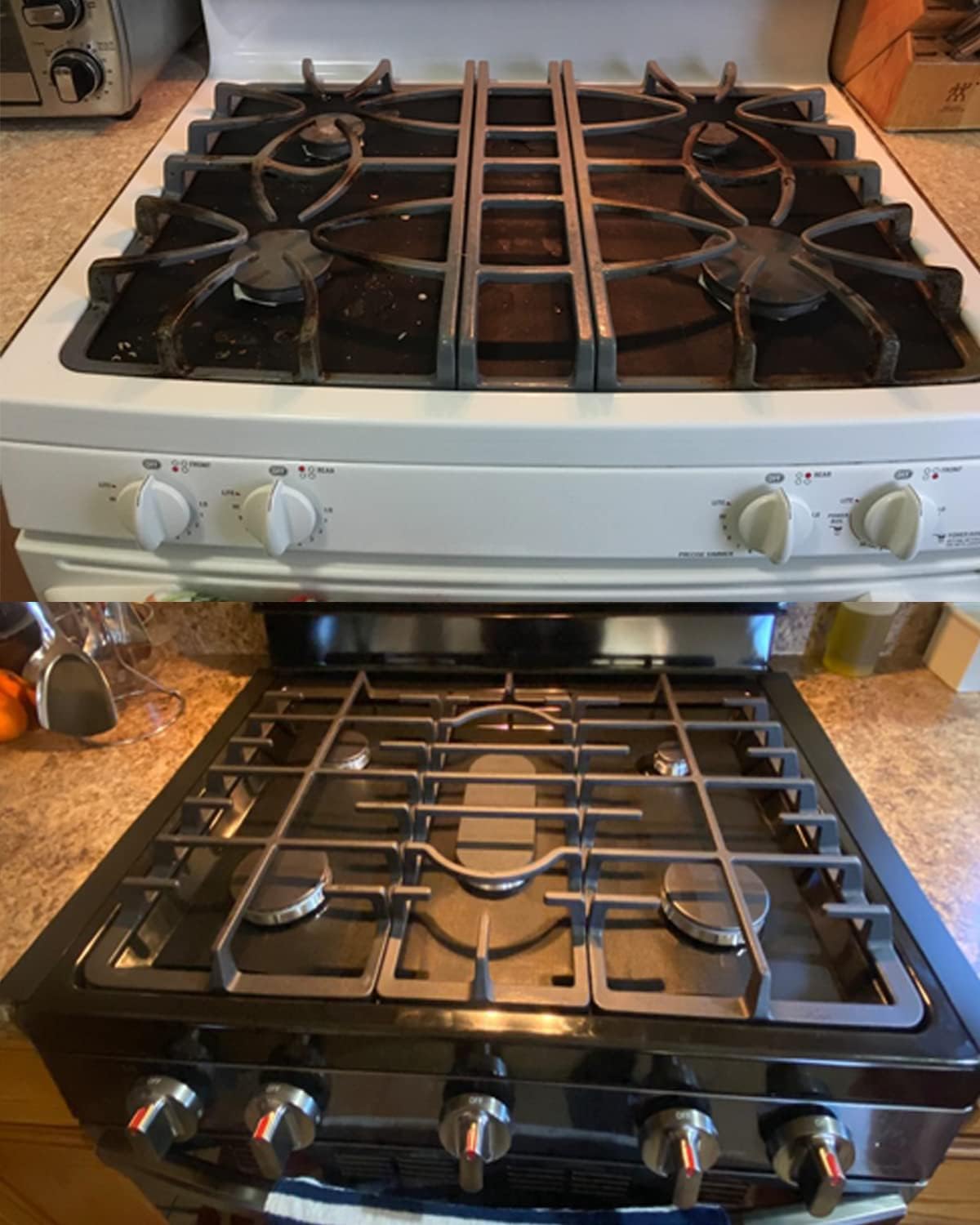 8 Pcs 0.2 mm Stove Covers & 2 Silicone Gap Covers Set - Keep Gas Range Clean, Double Thickness, Reusable