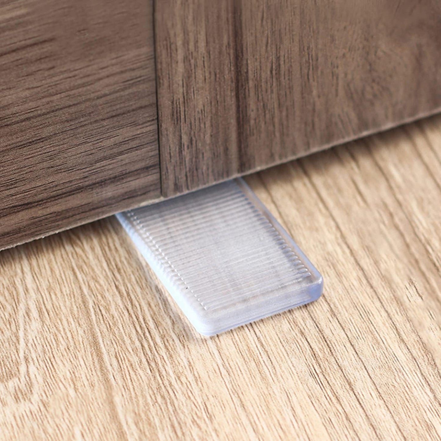 8-Piece Clear Plastic Table Shims for Home Furniture Leveling - Heavy Duty, Weather Resistant, Wobble Fixer for Uneven Floors and Toilet Leveling