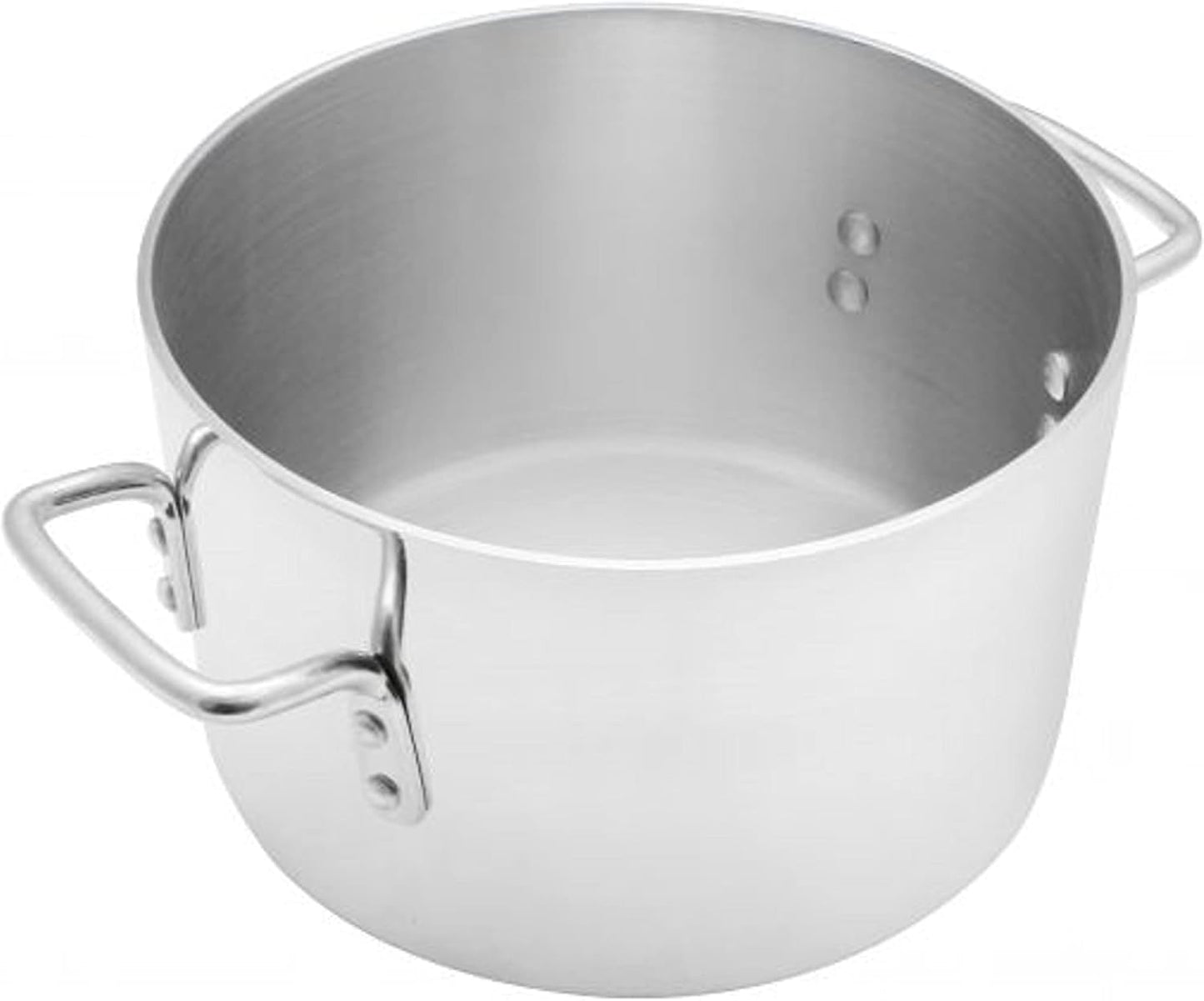 8 Quart Aluminum Sauce Pot with Mirror Finish - Versatile Cookware for Pasta, Soup, Stews, and Seafood - Ideal for Home and Restaurant Use - Dishwasher Safe