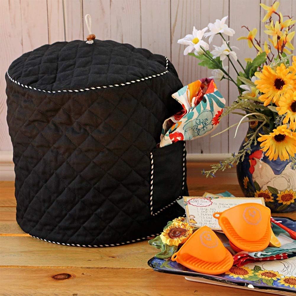 8 Quart Instant Pot Pressure Cooker Cover with Pocket - Anti-Static Dust Cover for Electric Pressure Cooker - Kitchen Appliance Cover