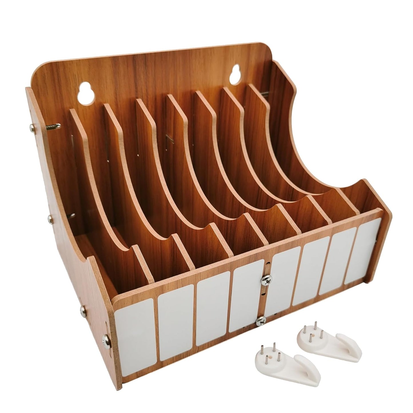 8-Tier Sandpaper Storage Holder for 5 Inch Sanding Discs, Woodworking Tool Box Organizer and Rack - 1 Pack
