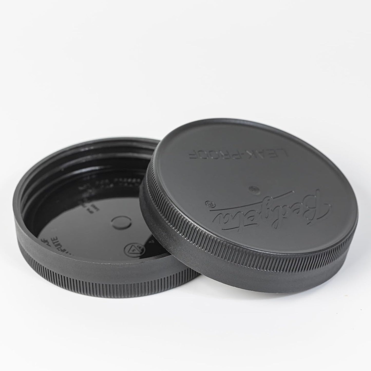 9 Pack Black Wide Mouth Plastic Mason Jar Lids for Ball, Kerr, and More - Canning Lids