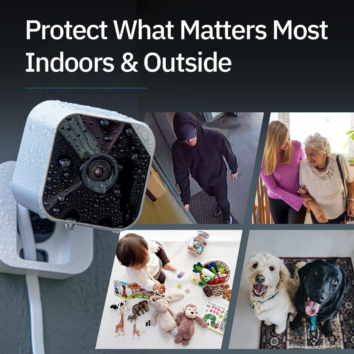 abode 2 Wired Camera and 1 Wireless Video Doorbell Bundle