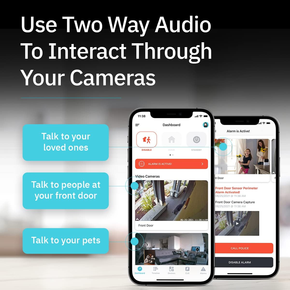 abode 2 Wired Camera and 1 Wireless Video Doorbell Bundle
