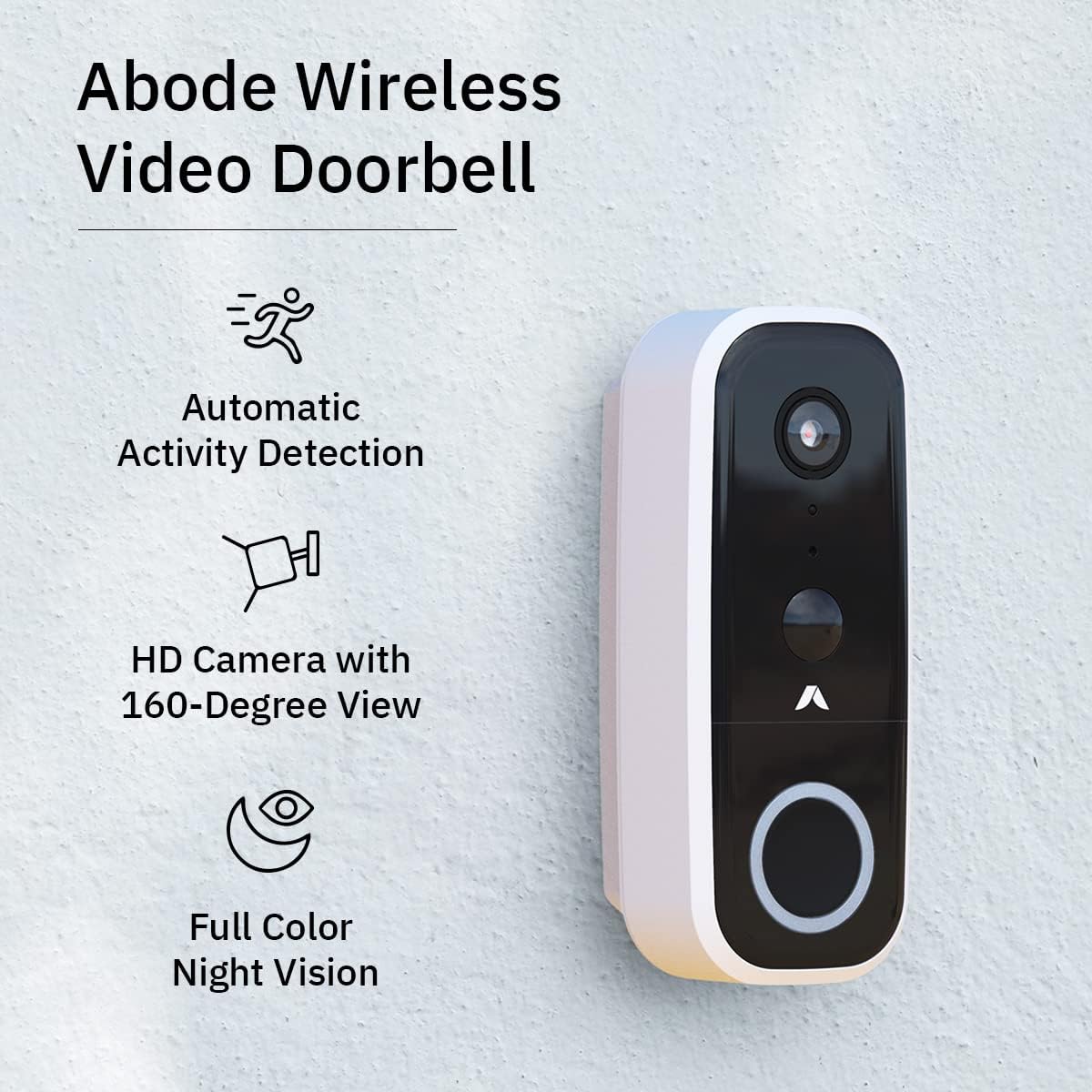 abode 2 Wired Camera and 1 Wireless Video Doorbell Bundle