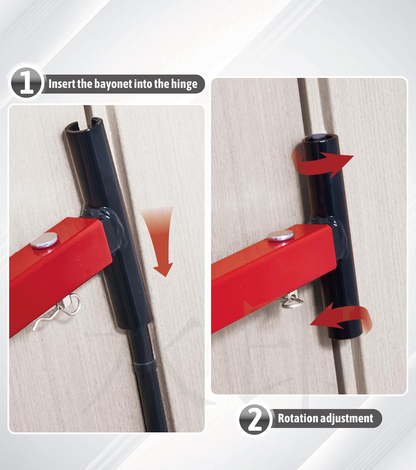 Adjustable 4-in-1 Door Hinge Gap Wrench Tool - High Carbon Steel with Comfortable Grip - Ideal for Commercial and Residential Doors - WildKart