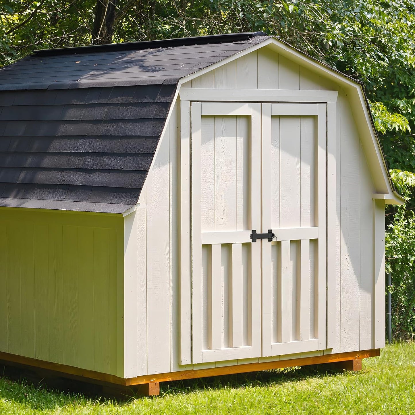 Adjustable 7.5" Slide Gate Latch with Padlock Hole - Heavy Duty Latch for Wooden Fences, Barn Doors, Outdoor Spaces - WildKart