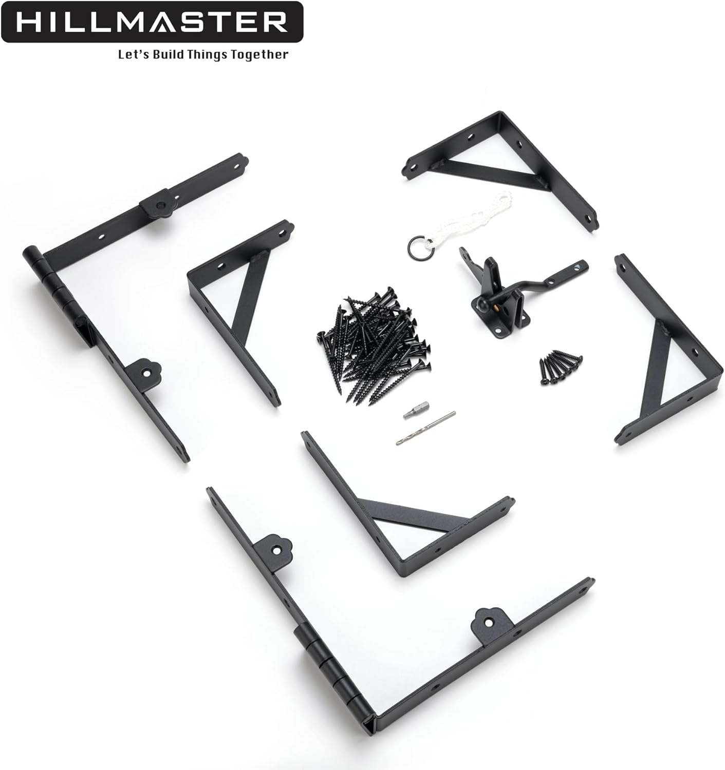 Adjustable Anti-Sag Gate Frame Kit with Heavy Duty Hardware for Wooden Fences, Driveway Gates, Shed Doors, and Windows