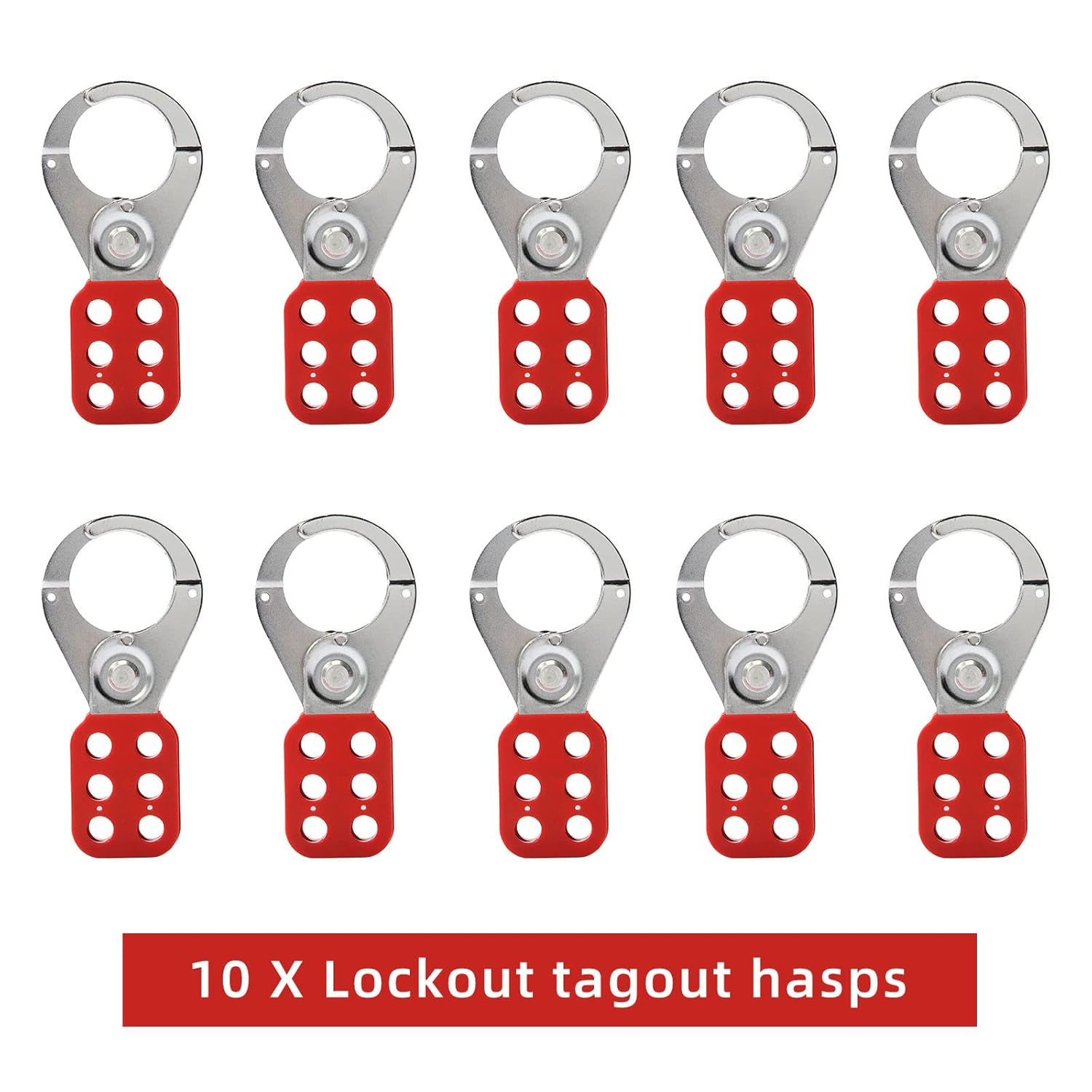Alamanda Lockout Tagout Kit - 10 Loto Locks, Tags, Hasps - OSHA Compliant Safety Padlocks - Electrical Lock Out Station