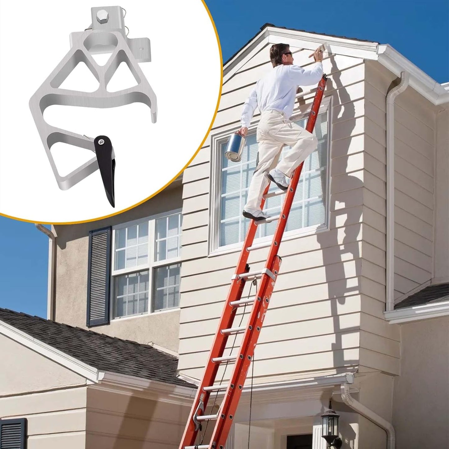 Aluminum Extension Ladder Rung Lock Kit for Werner Models 24ft, 28ft, 32ft - SZHY-LINK Extension Ladder Locks Model 28-11