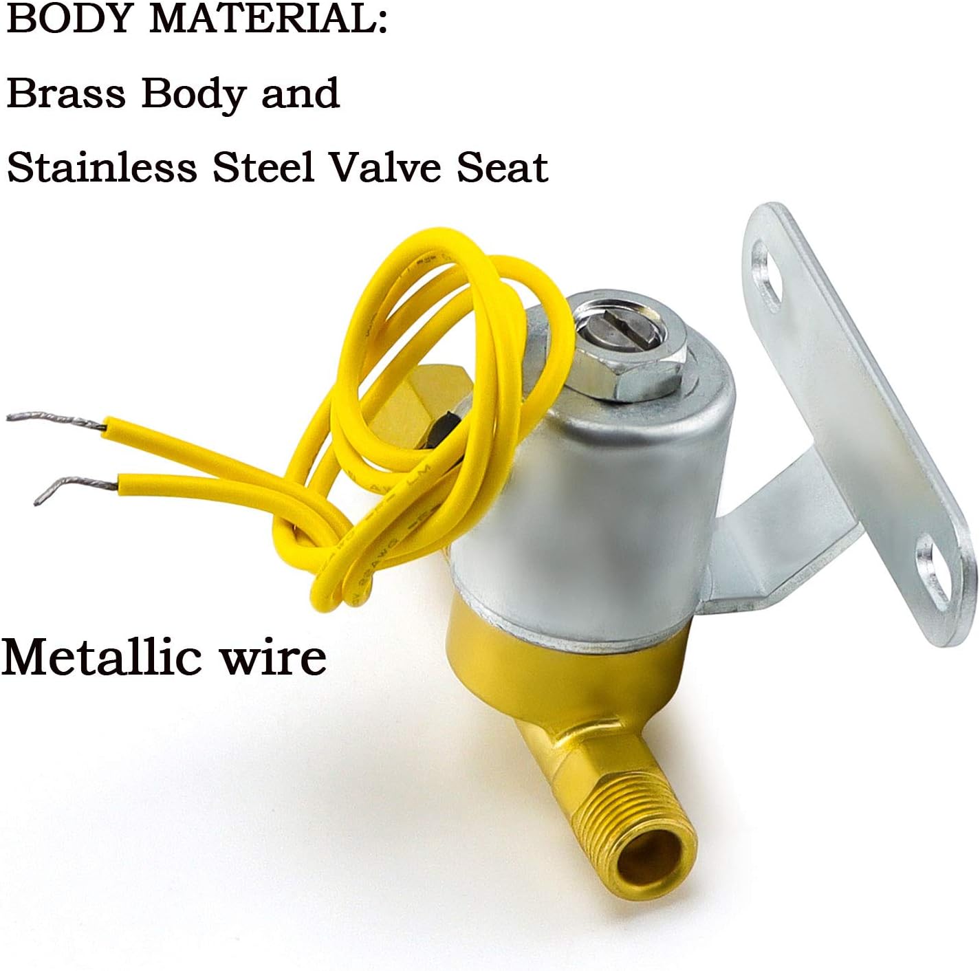 AMI PARTS 4040 Humidifier Solenoid Valve Replacement - 24V Brass Valve for Models 400, 500, 600, 700, 600M, 558, 550A, 550, 568, 560A, 560, 700M, 768, 760A, 760
