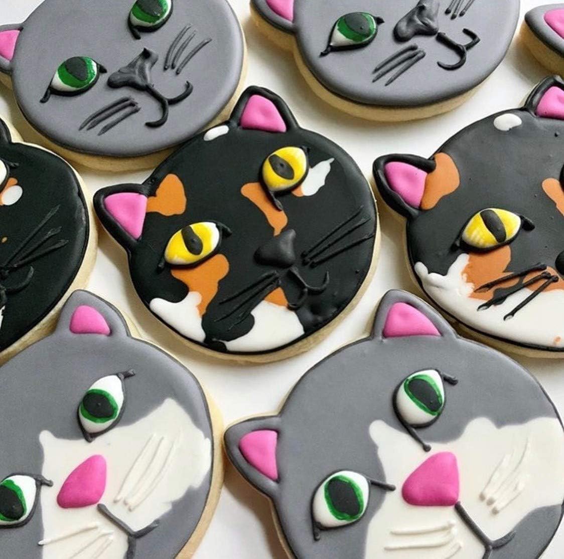 Ann Clark Cookie Cutters Cat Face Sandwich Cutter - 4" Stainless Steel Shape Mold