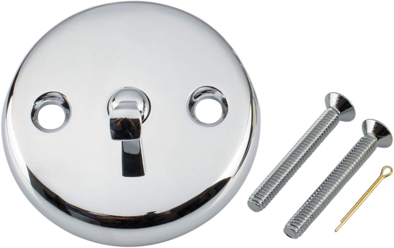 Artiwell Tub Drain Linkage Assembly with Trip Lever, Strainer Cove - Compatible with Bathtub Waste and Overflow Drain