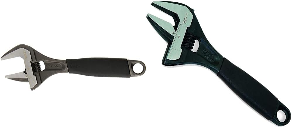 Bahco Ergo Big-Mouth Adjustable Wrench Set - 8 Inch and 6 Inch Sizes