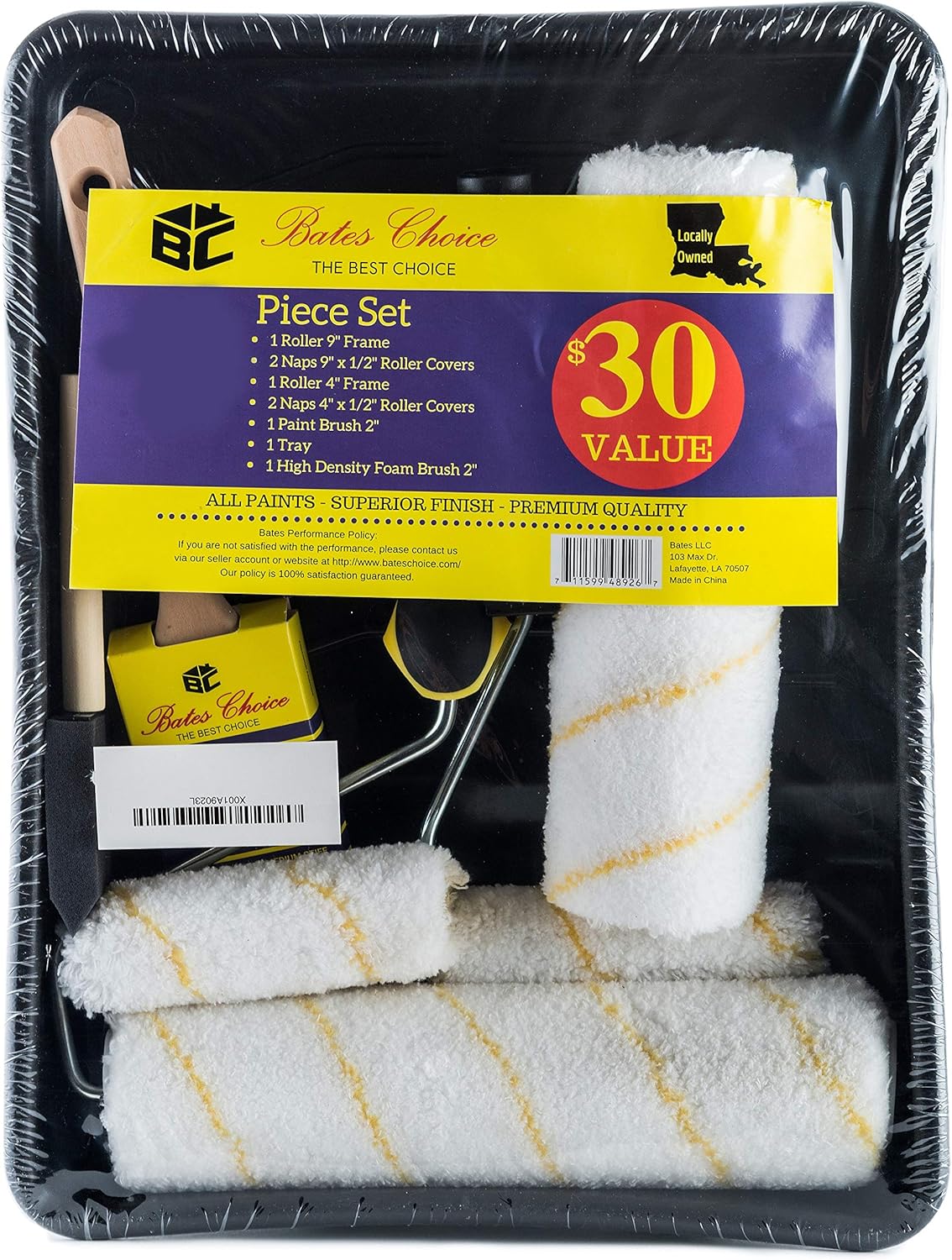Bates Extension Pole with Paint Roller Attachment - Convenient Painting Tool for Hard-to-Reach Areas
