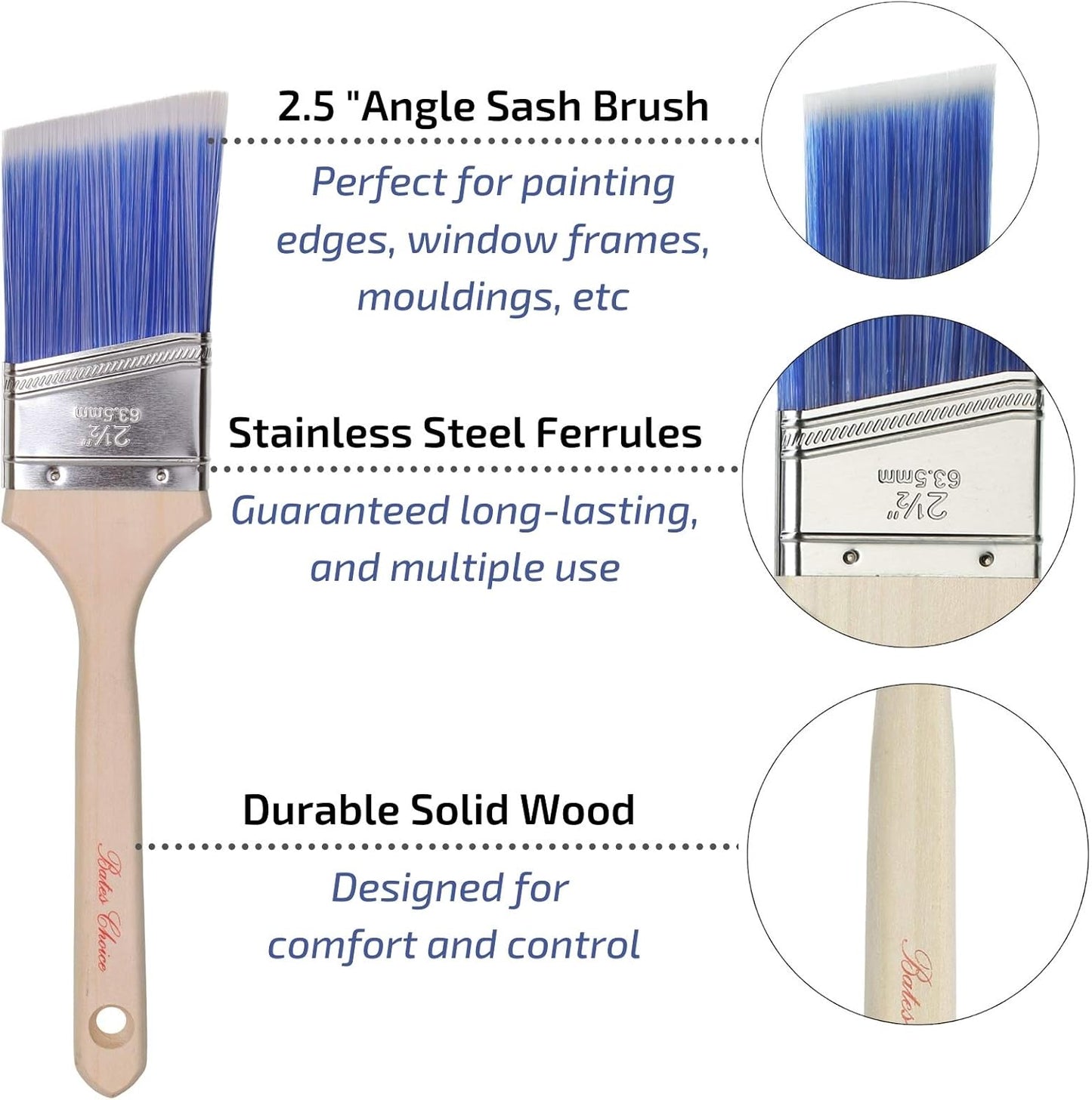Bates Extension Pole with Paint Roller Attachment - Convenient Painting Tool for Hard-to-Reach Areas