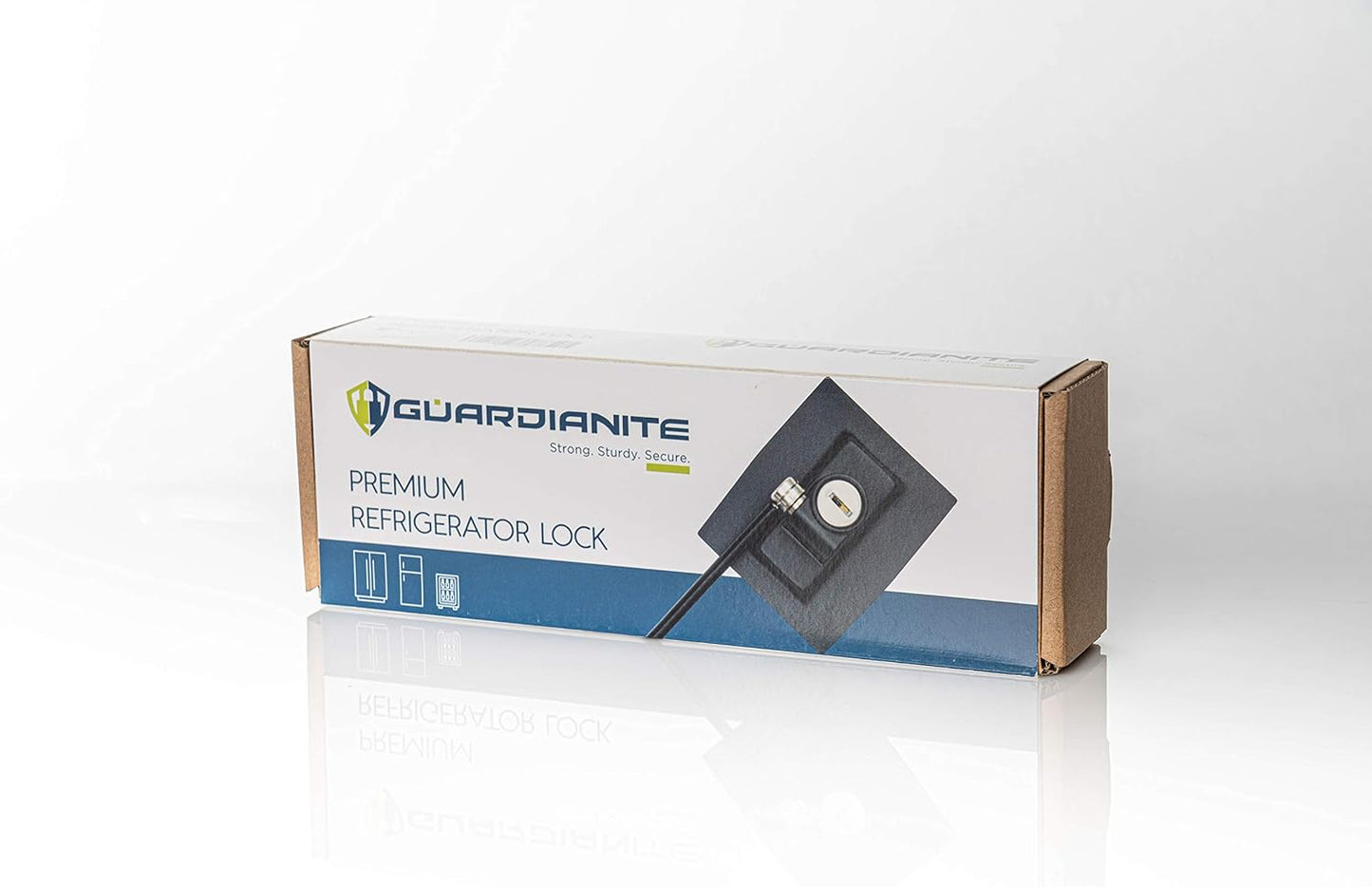 Black Guardianite Premium Refrigerator Lock with Keyed Built-in Lock - Secure Your Fridge with Ease!