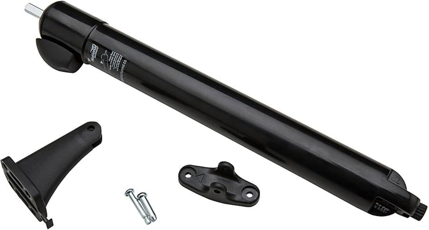 Black Touch 'n Hold Door Closer by National Hardware - V1370, 7/16"-14x36