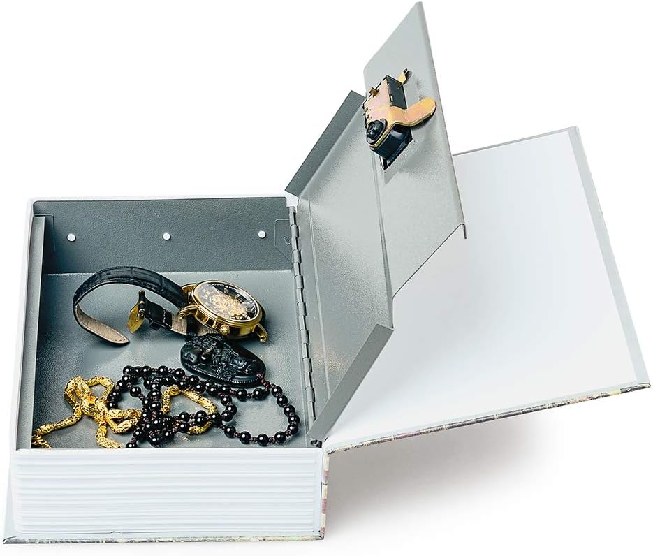 Blue Dictionary Book Safe with Combination Lock - Secret Hidden Storage Box (9.5"×6"×2.2") - PACOLO Diversion Safe Can