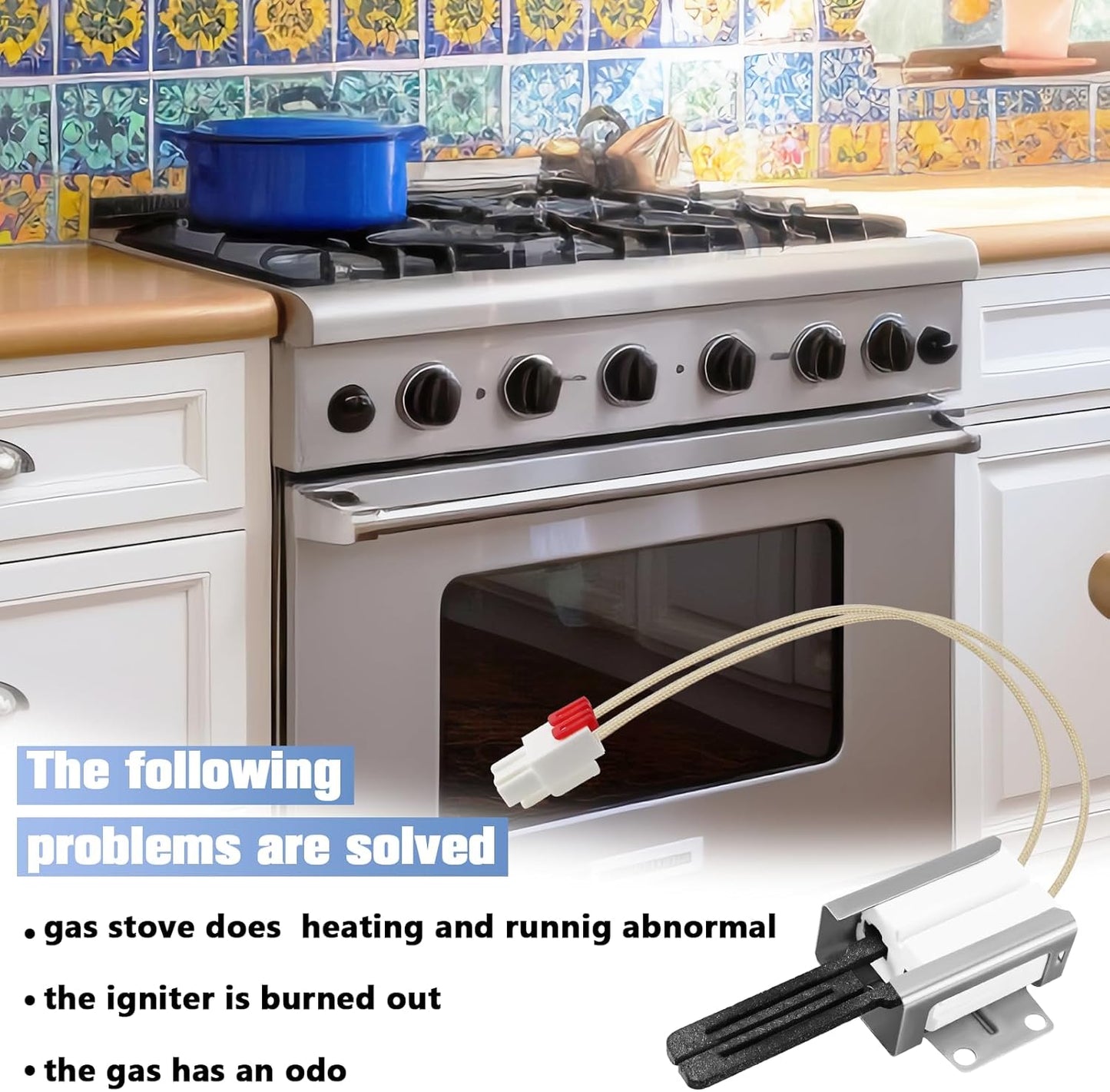 BOGDA Gas Range Oven Igniter Upgrade for L-G Ovens - Replaces MEE61841401 MEE63084901 - Fits LRG LSS LDG LSG LTG Models