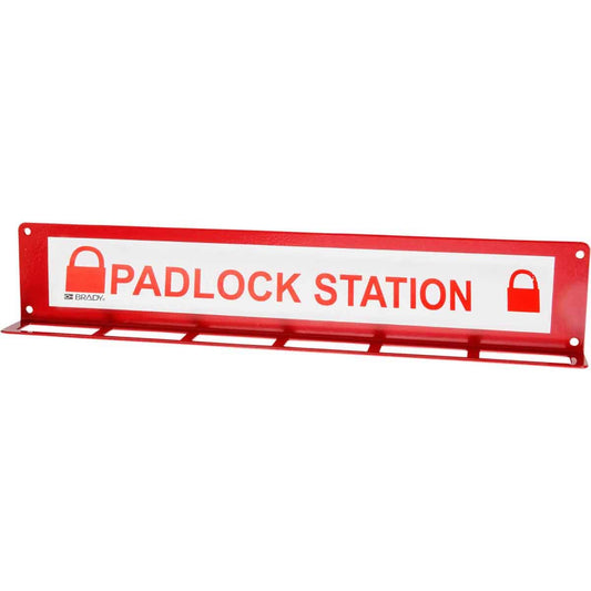 Brady Wall-Mount Padlock Station for 24 Padlocks - Unfilled Storage Solution - WildKart