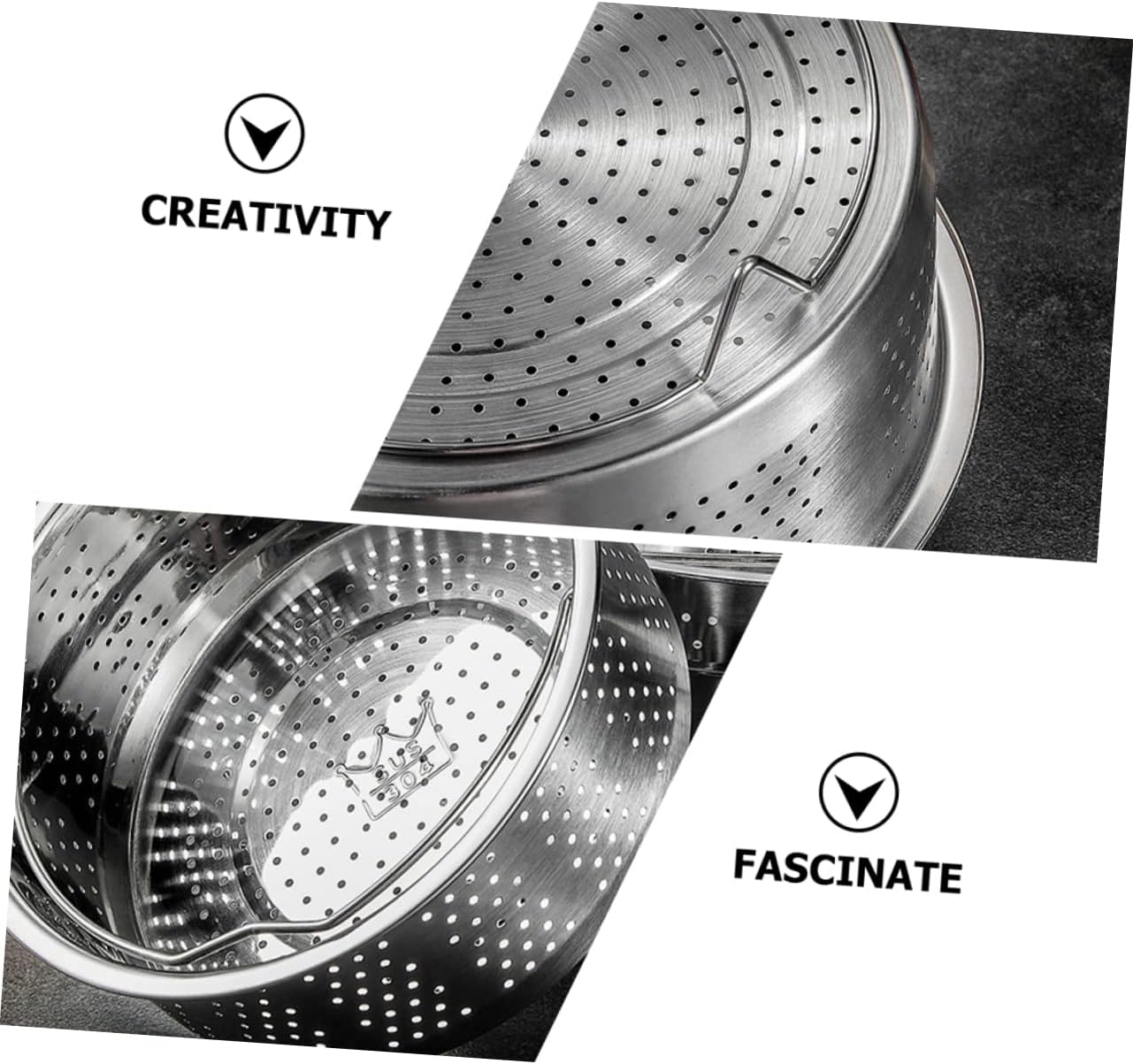 BRIGHTFUFU Multi-Use Steamer Insert Basket with Handle for Small Pressure Cookers