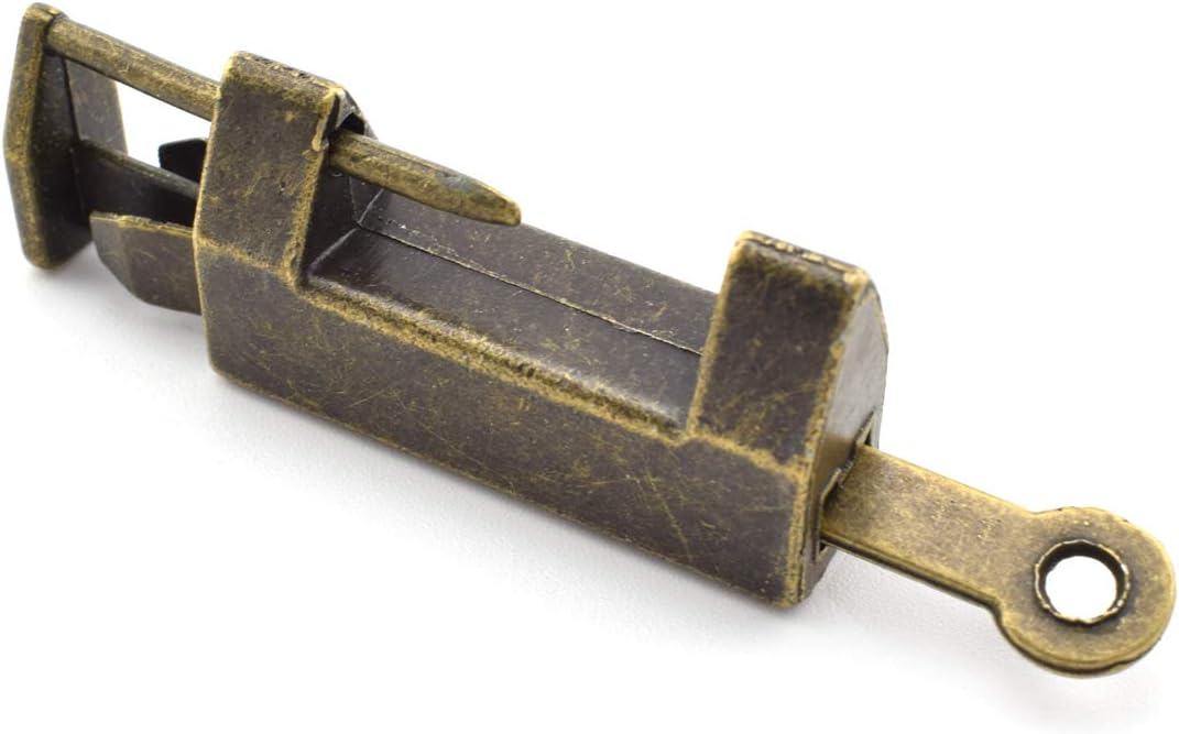 Bronze Antique Style Butterfly Shaped Jewelry Box Hardware Kit with Padlock and Screws